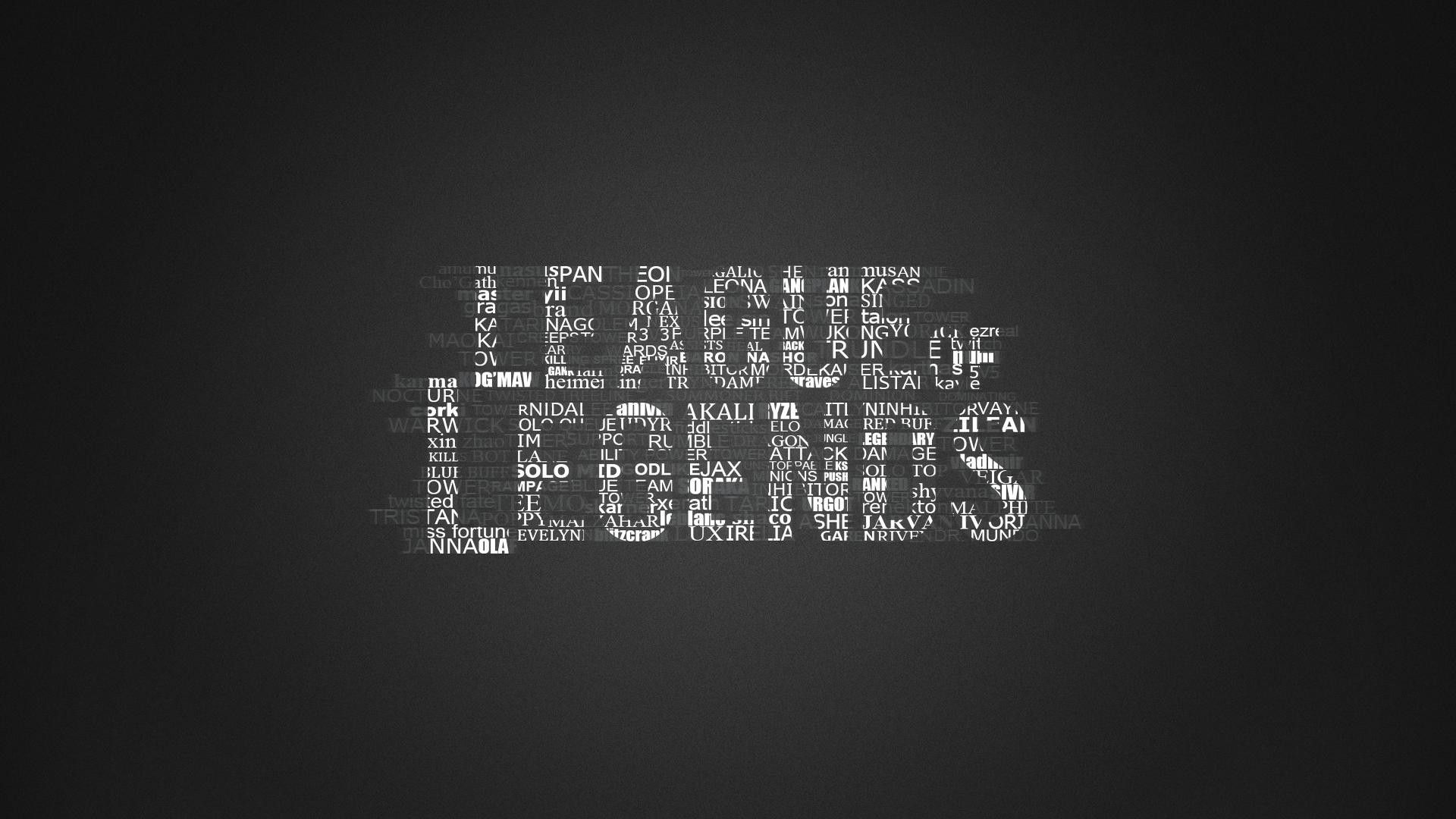 League of Legends Logo in Typography HD Wallpaper » FullHDWpp ...