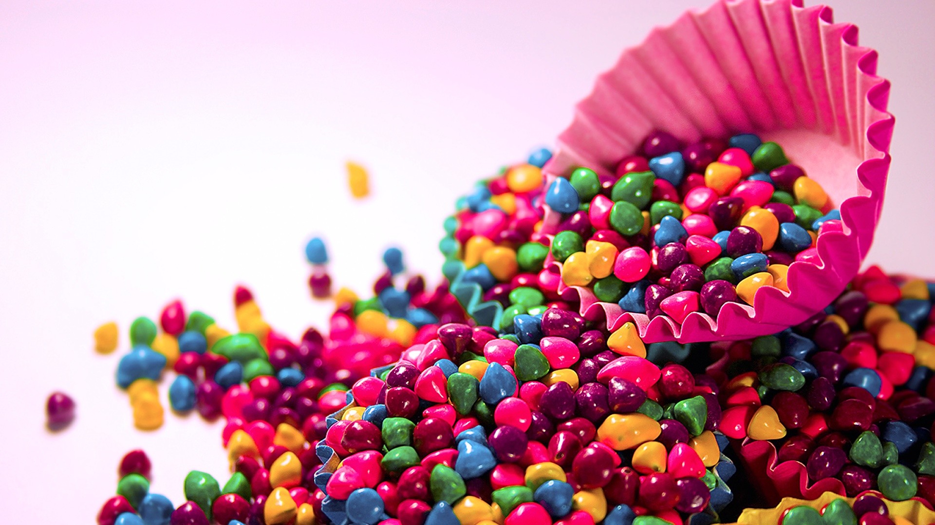 Colorful Candys In Basket Abstract Hd Desktop Wallpapers Daily