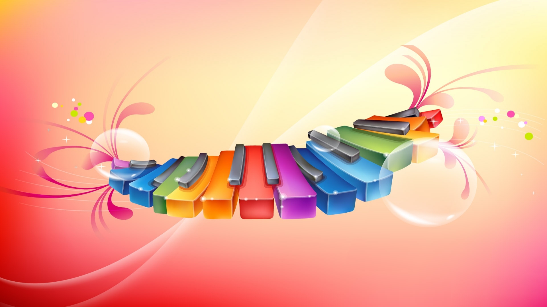 Colorful Music Background Wallpaper HD 2557 Full HD Wallpaper ...