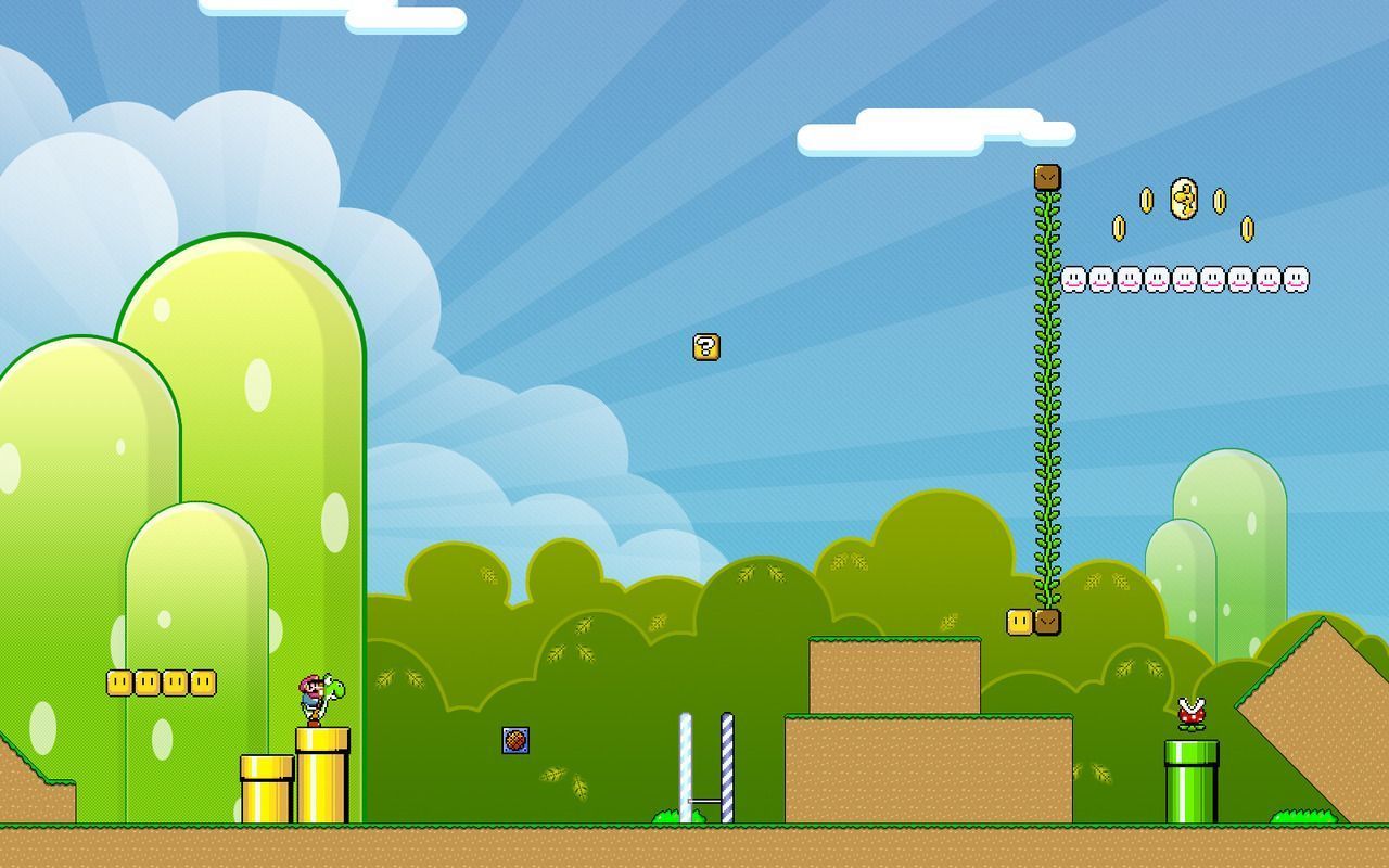 Super Mario Bros. Awesome Backgrounds