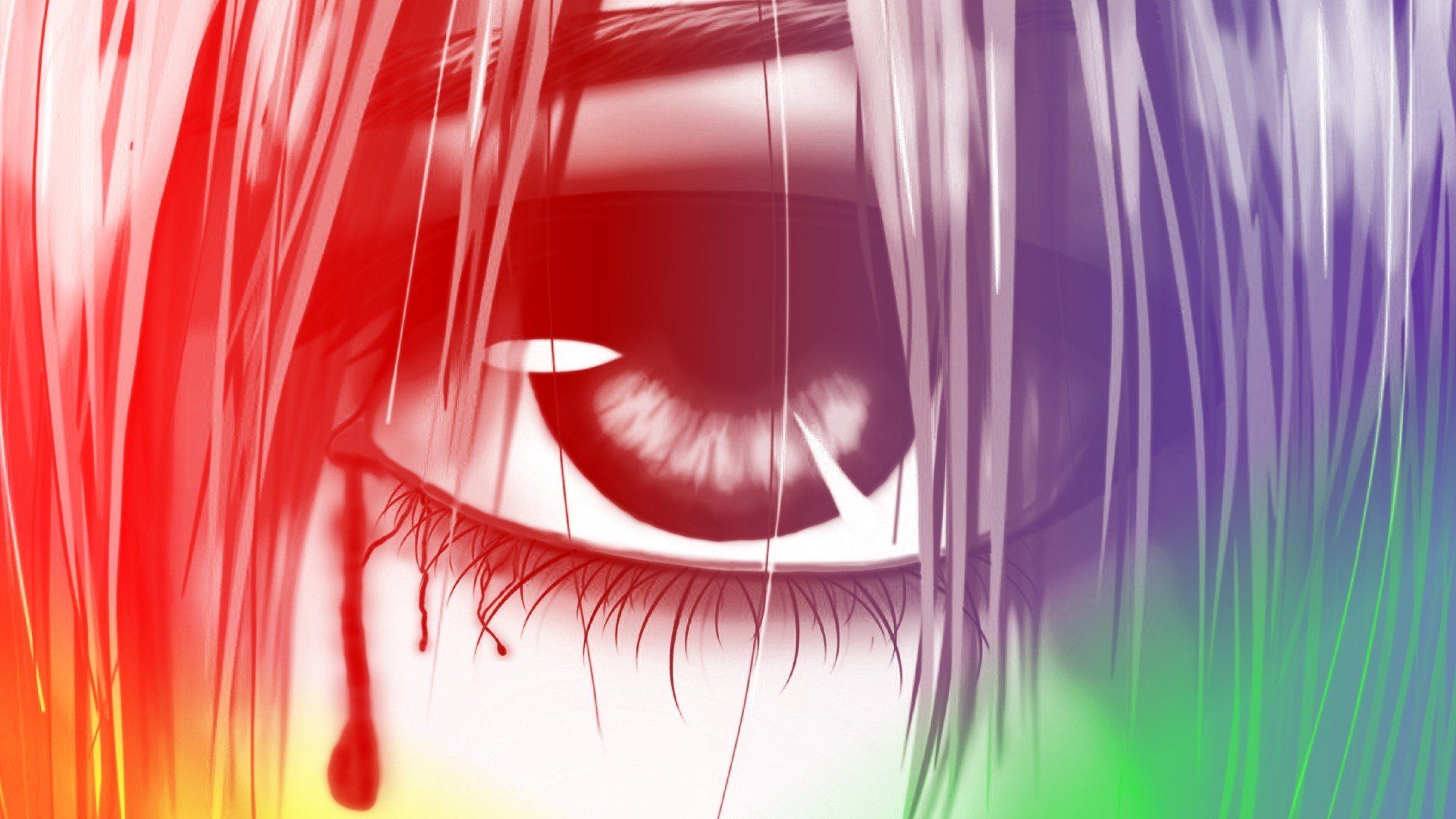 Eyes Elfen Lied Lucy (Elfen Lied) digital art anime manga ...