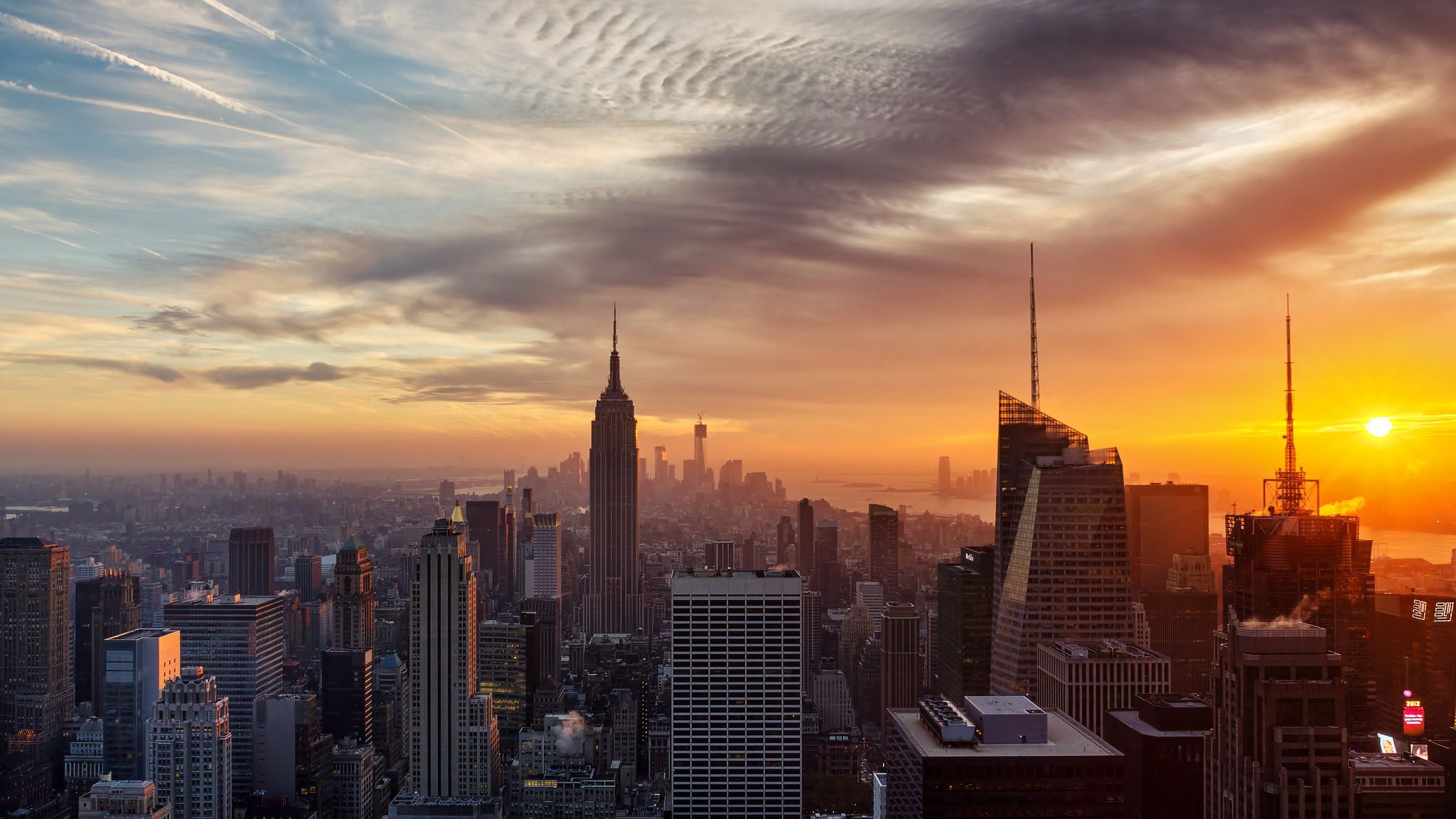 New York City Winter Sunset Wallpapers | HD Wallpapers Pal