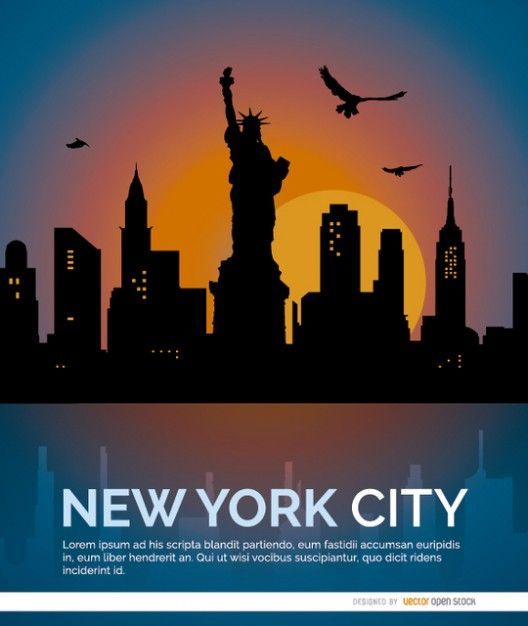 New york city background Vector | Free Download