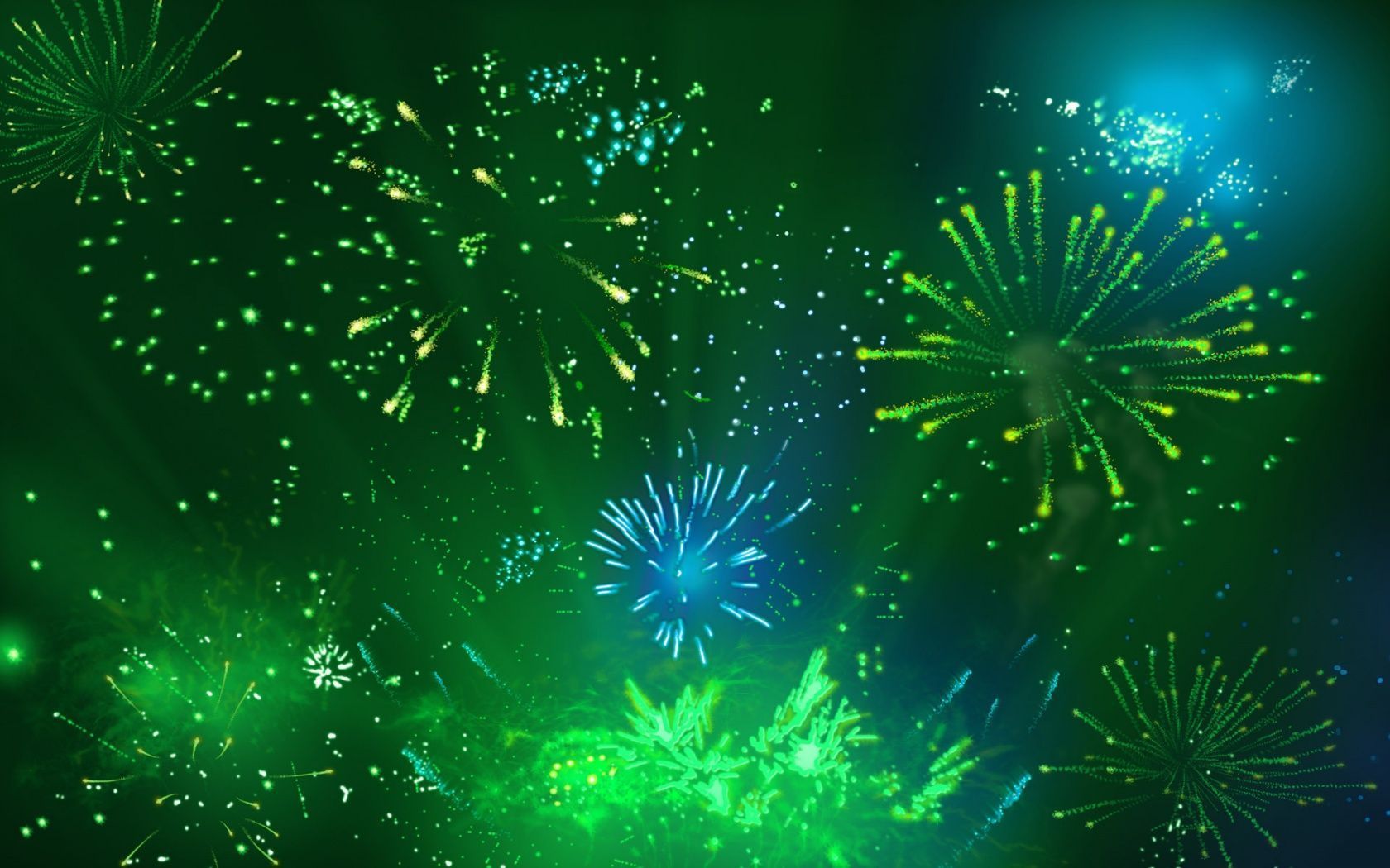 Green Fireworks 2 Wallpapers | HD Wallpapers