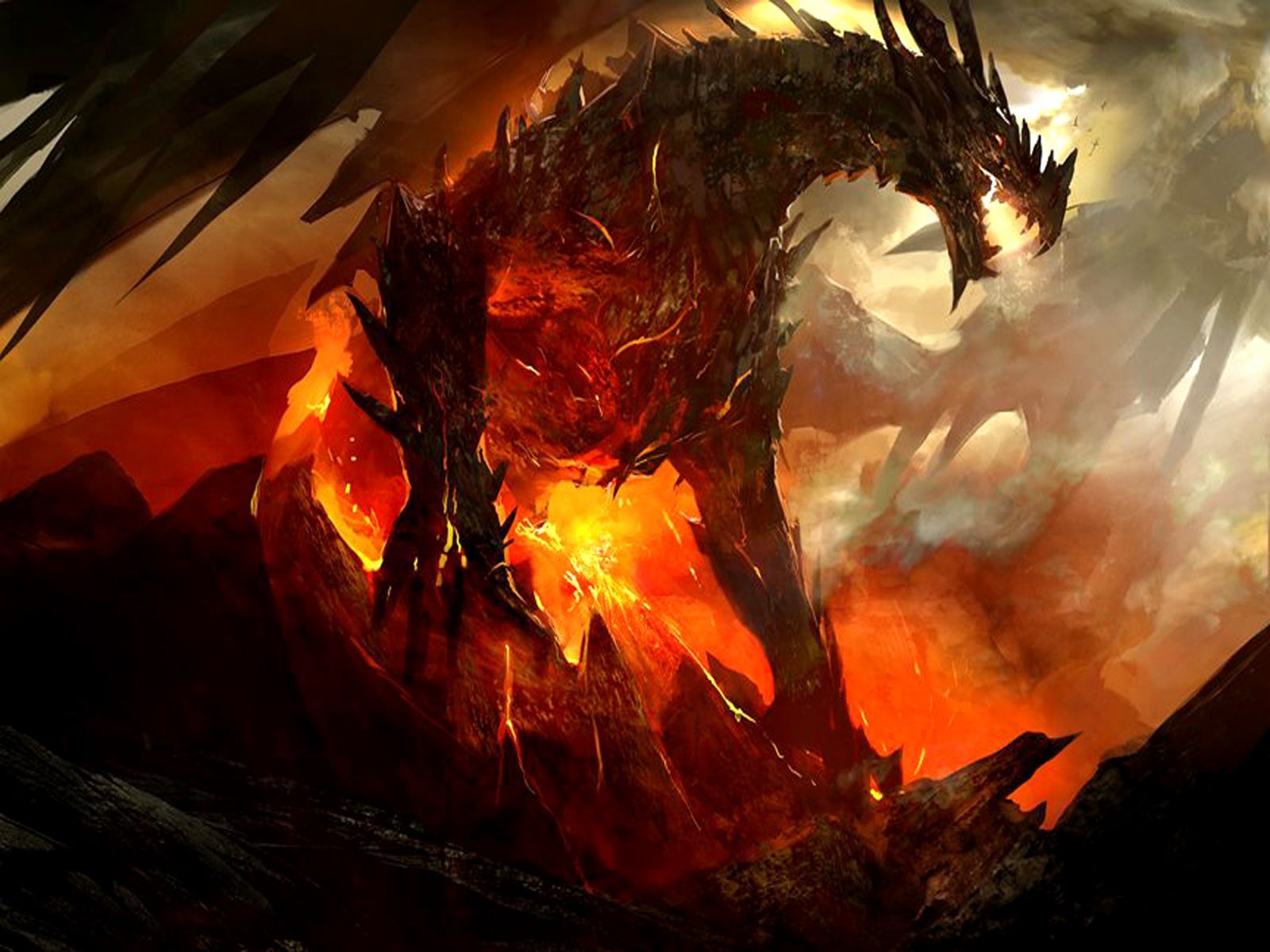 Gallery for - awesome dragon wallpaper free