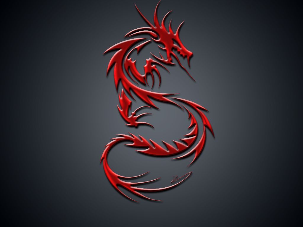 Awesome Red Dragon Tribal id: 1874 - 7HDWallpapers