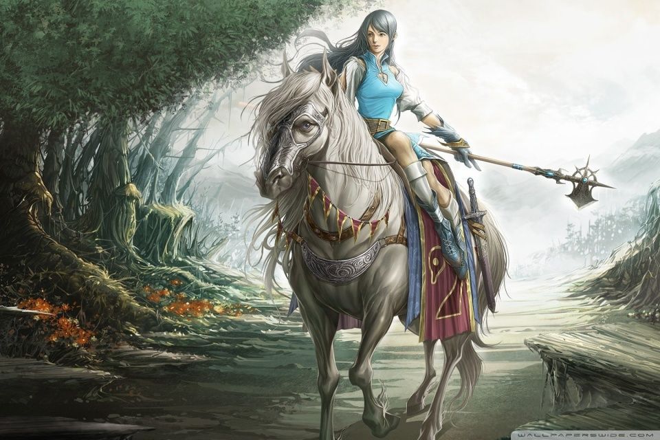 Horse Riding Drawing HD desktop wallpaper : Fullscreen