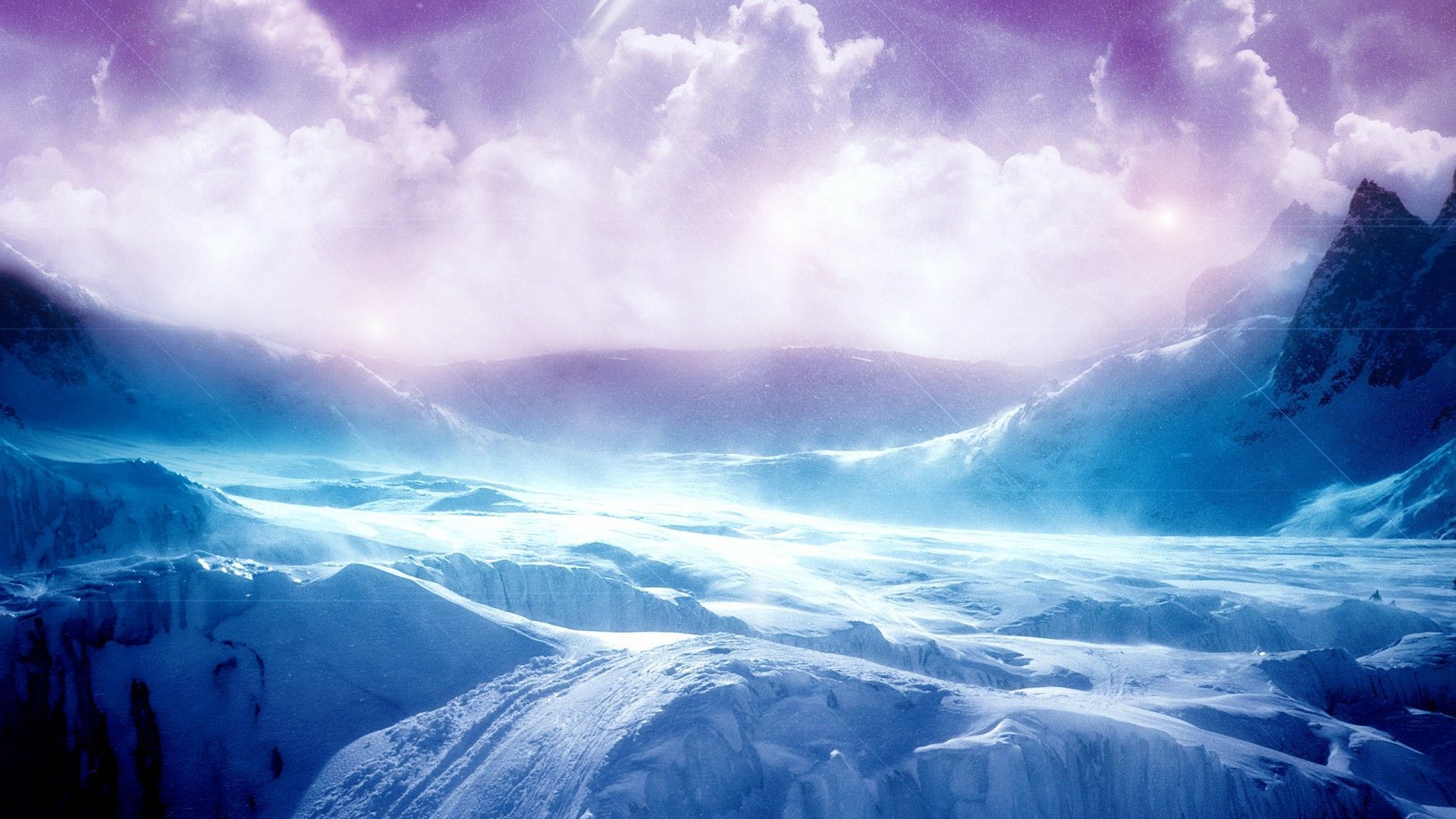 High resolution ice terrain wallpaper - HD Backgrounds