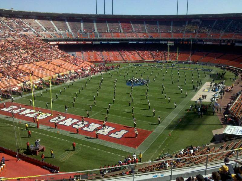 Candlestick Park section ur44 row 14 seat 1 - Fresno State