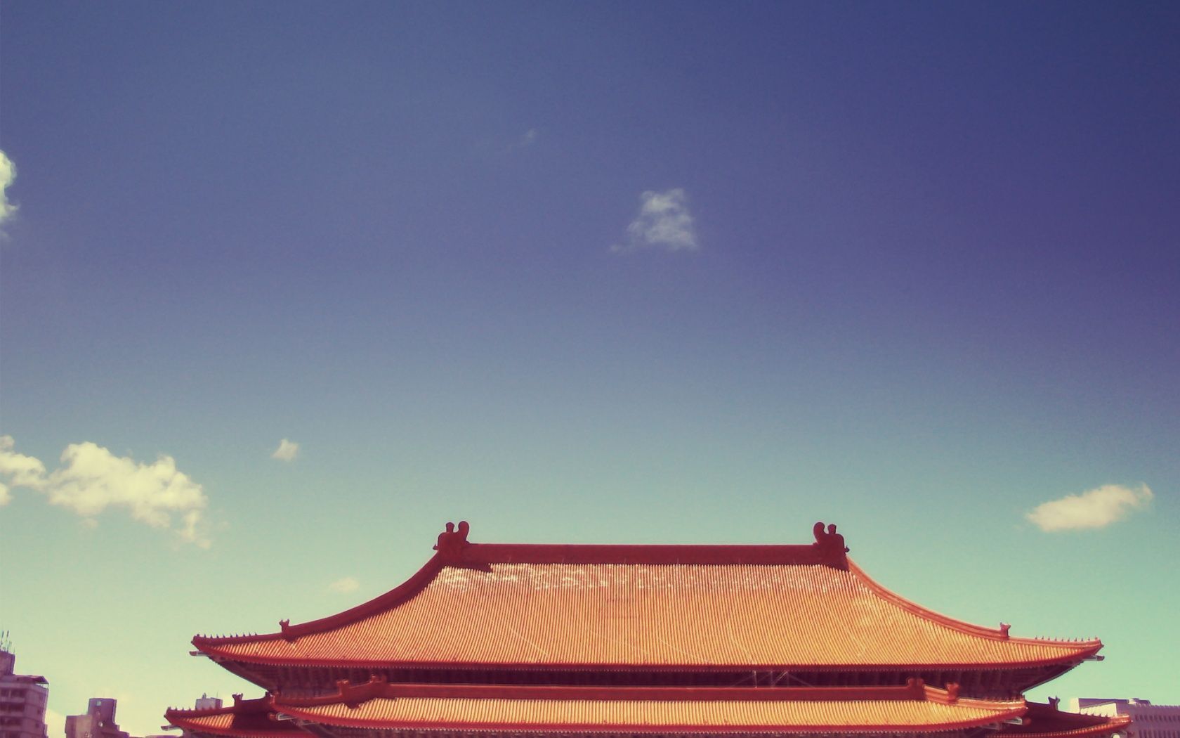 1680x1050 Chinese roof desktop PC and Mac wallpaper
