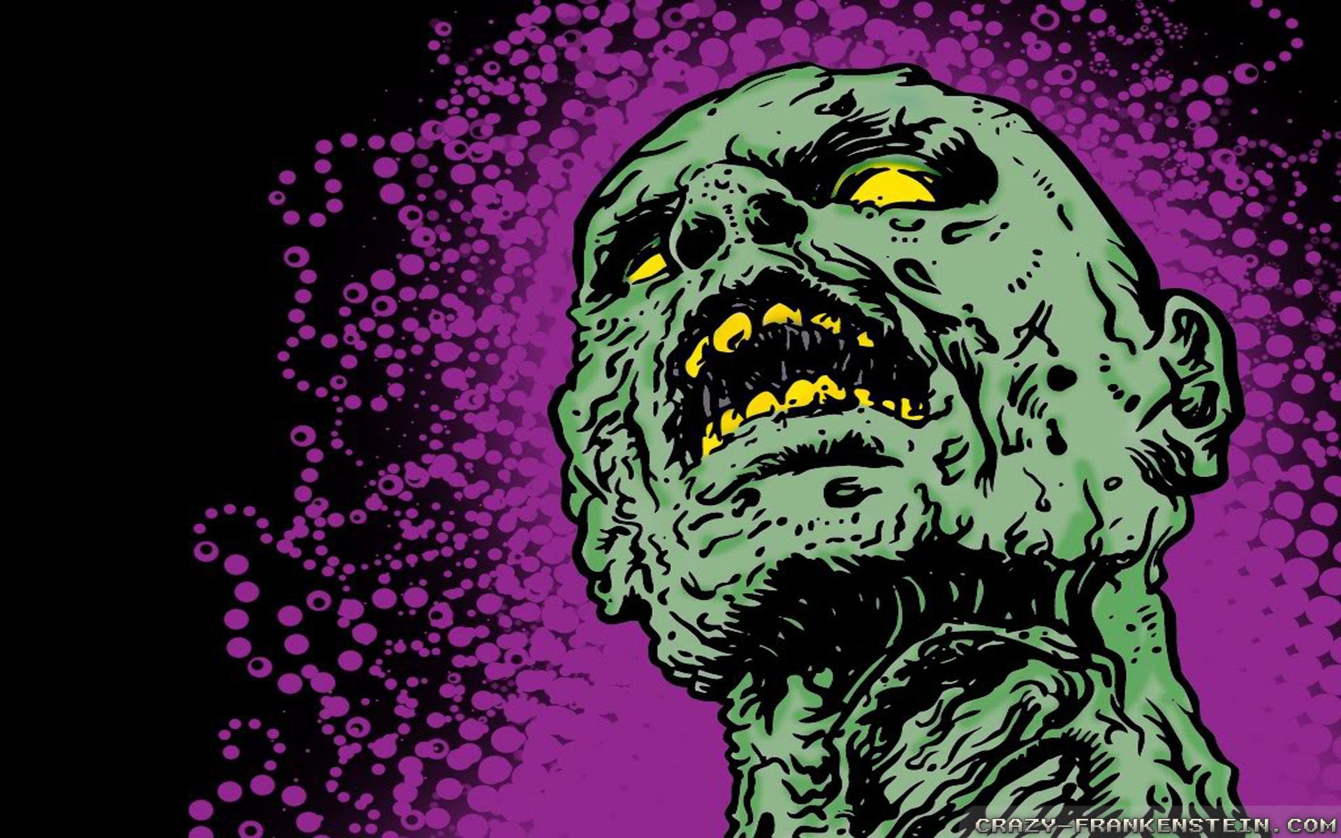 Halloween Zombie wallpapers - Crazy Frankenstein