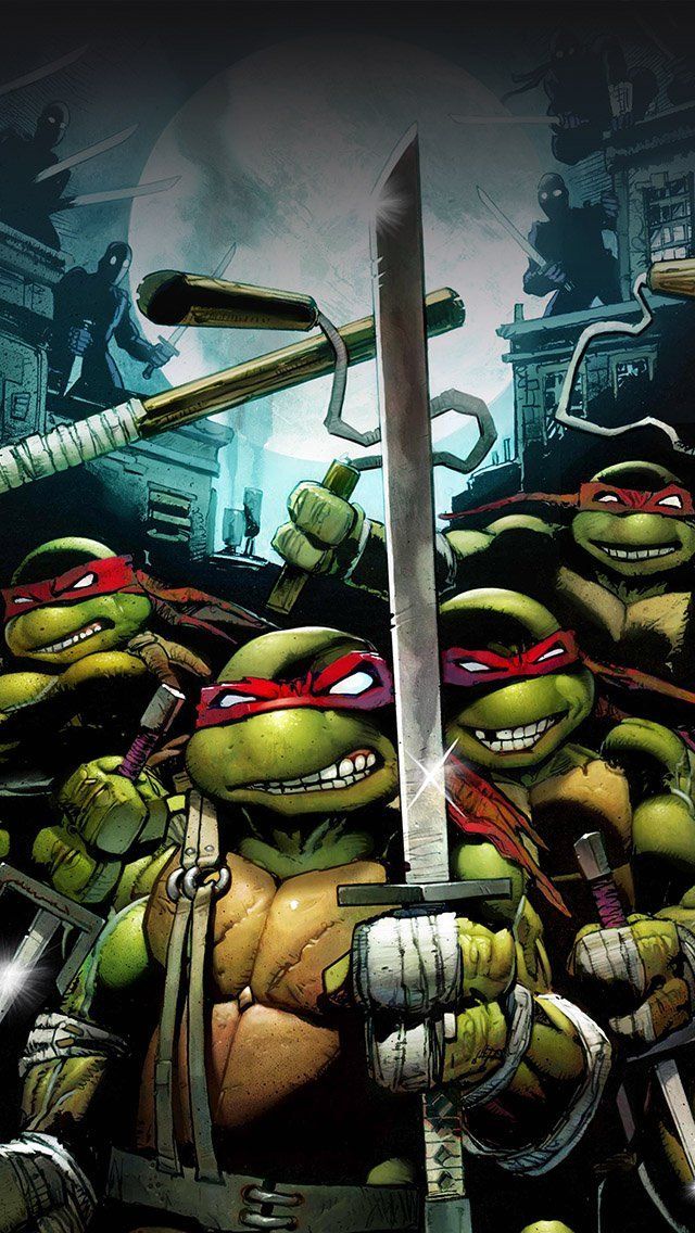 FREEIOS7 | teenage-mutant-ninja-turtles - parallax HD iPhone iPad ...