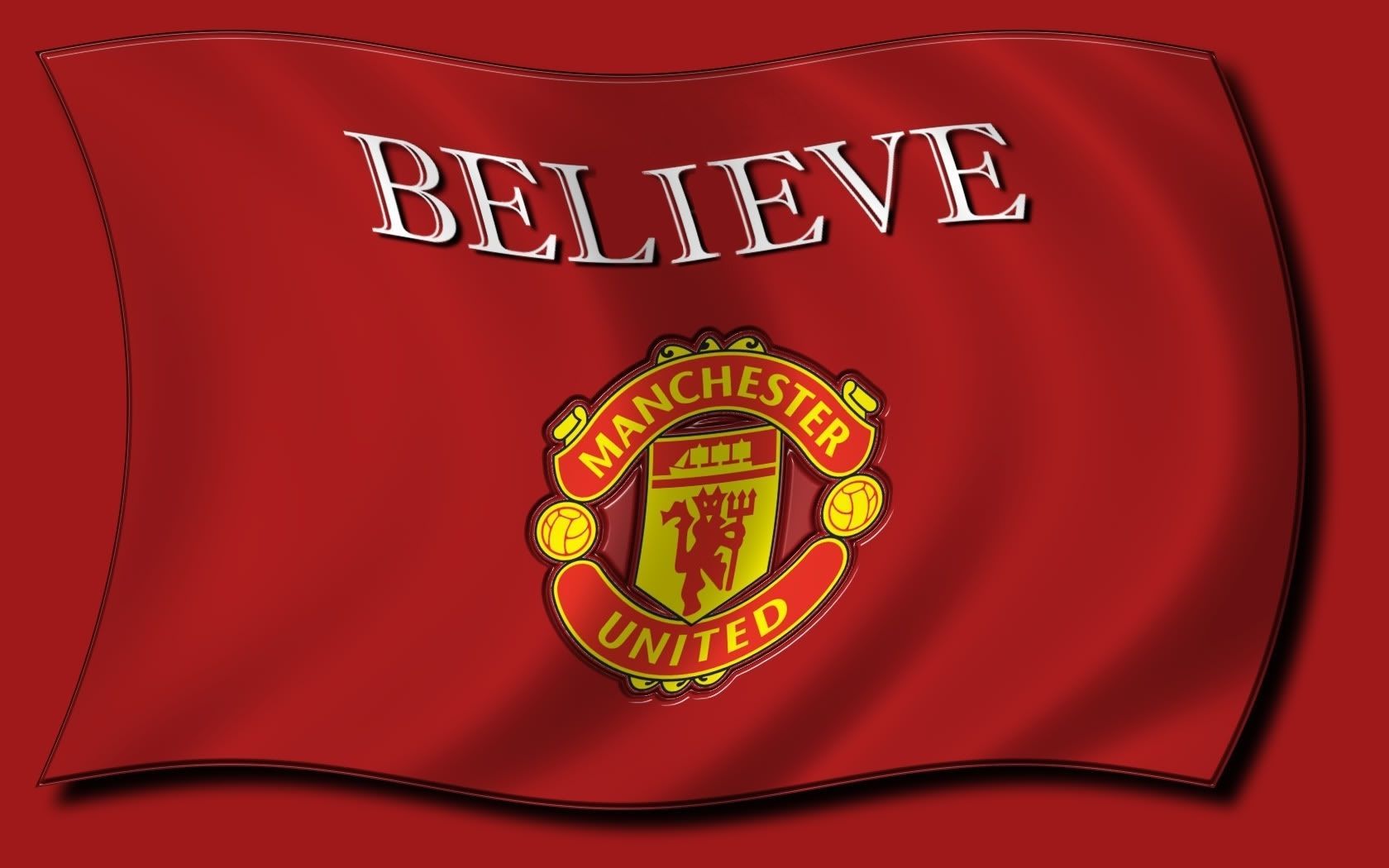 Red Background Manchester United Logo Wallpape #11581 Wallpaper ...