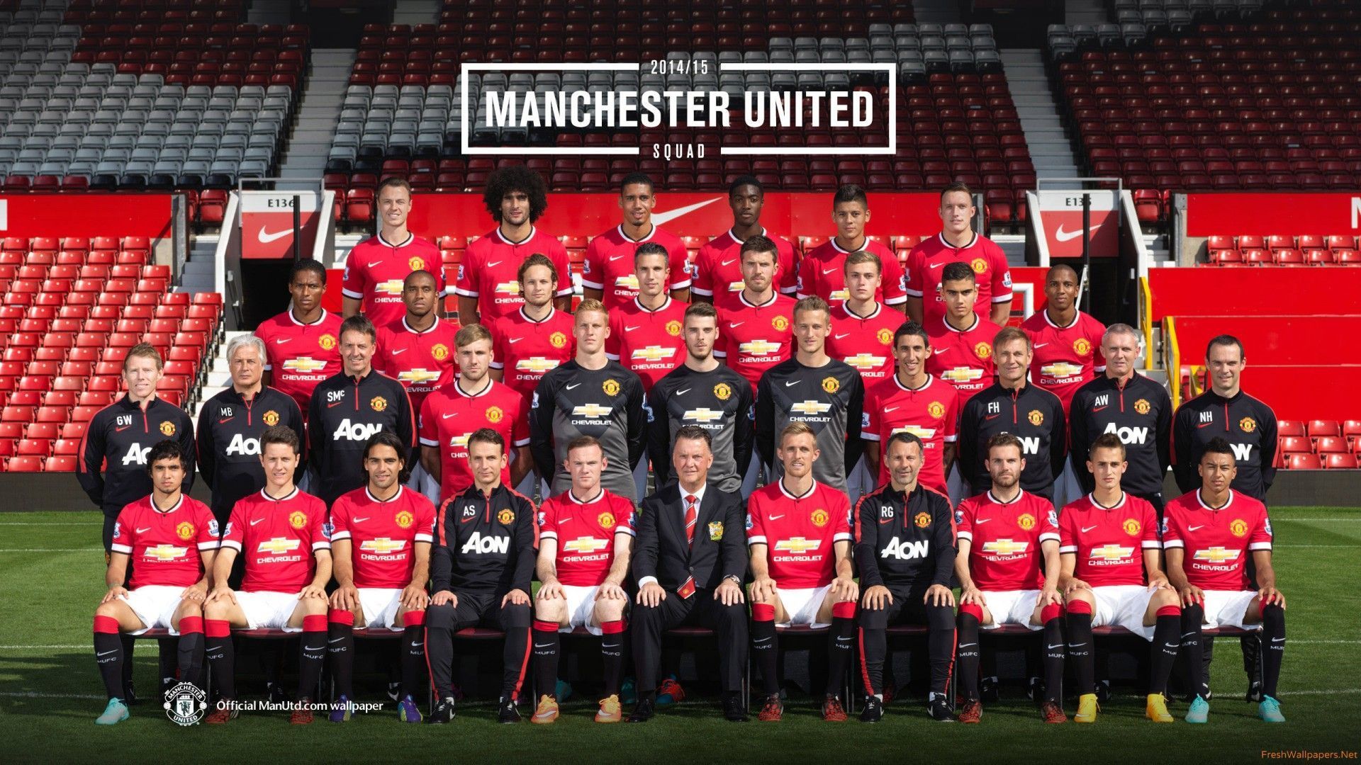 Manchester United 2014-2015 Squad Photo Wallpaper wallpapers ...