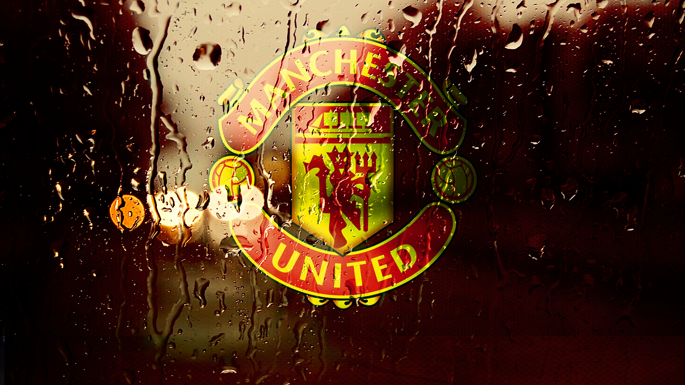 Manchester United Rain Fall Desktop Wallpaper | Wallpapermuseum