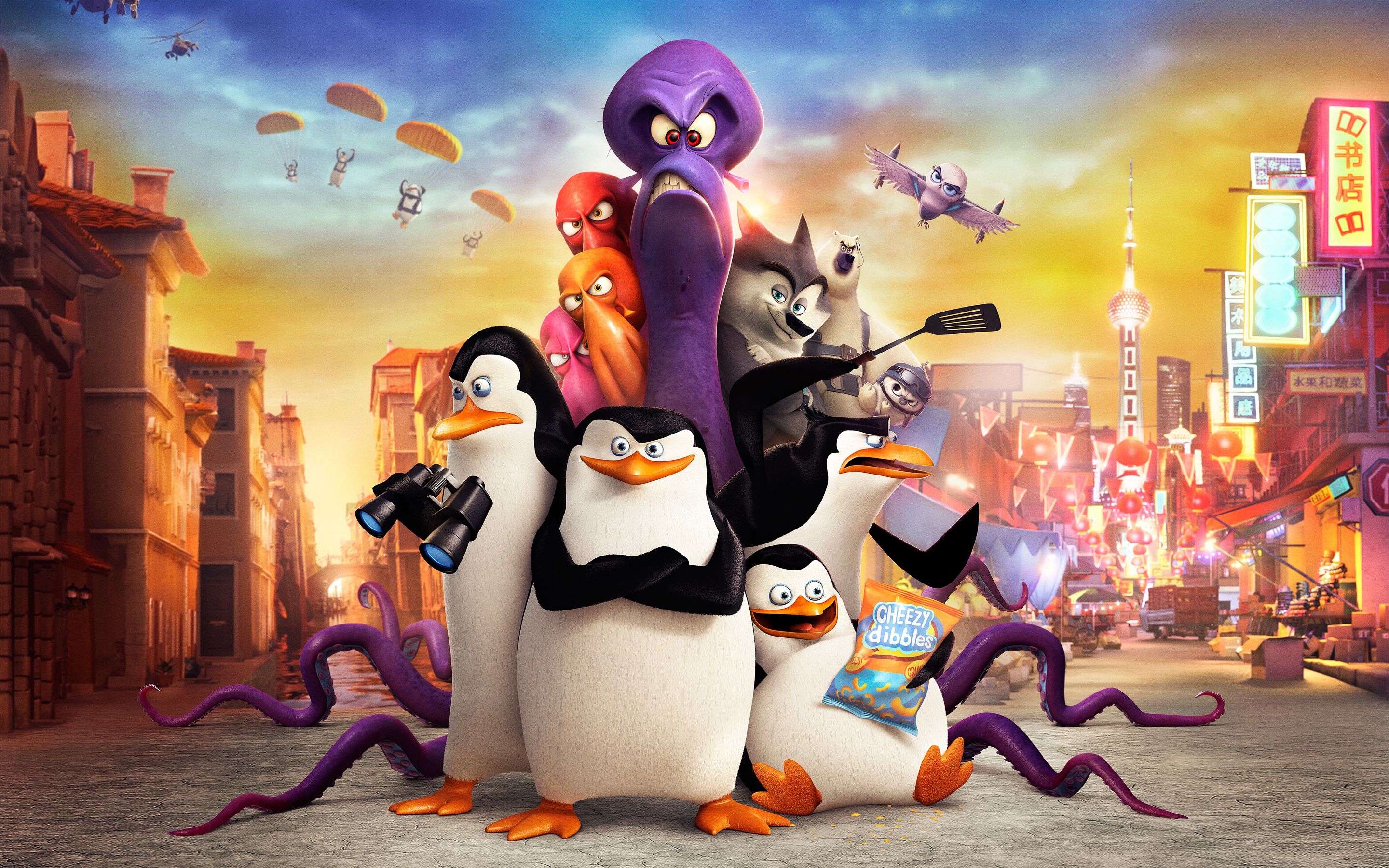 Penguins of Madagascar Movie Wallpapers HD Backgrounds