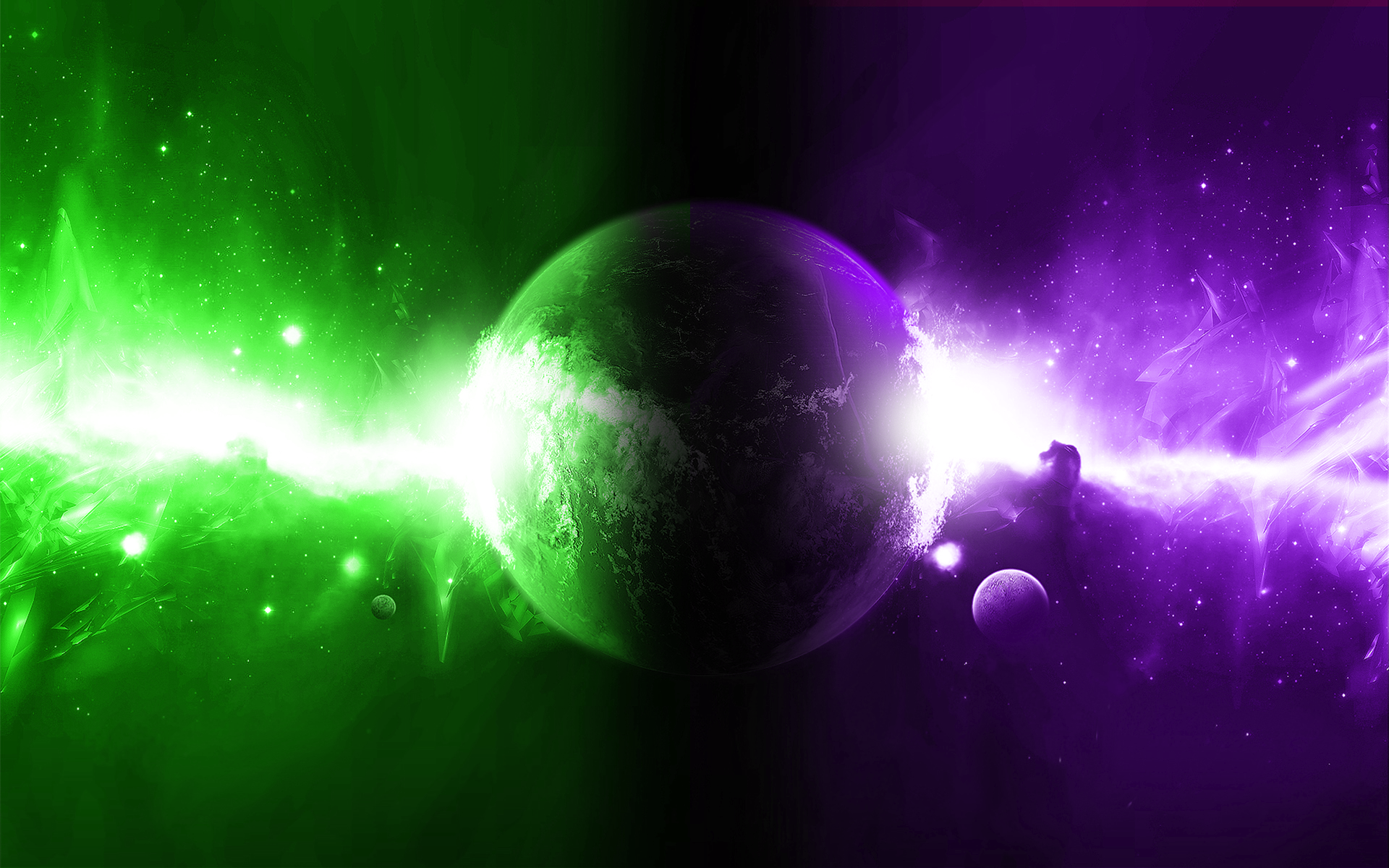 1920x1200 Rays of Light in Space desktop PC and Mac wallpaper