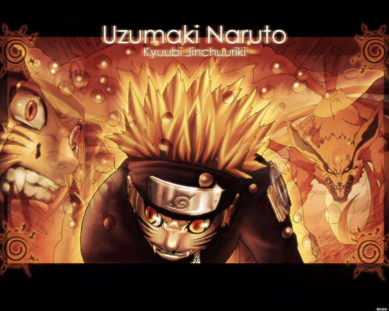 Naruto Kyubi Ekor 9 Vs Pain Anime Wallpaper