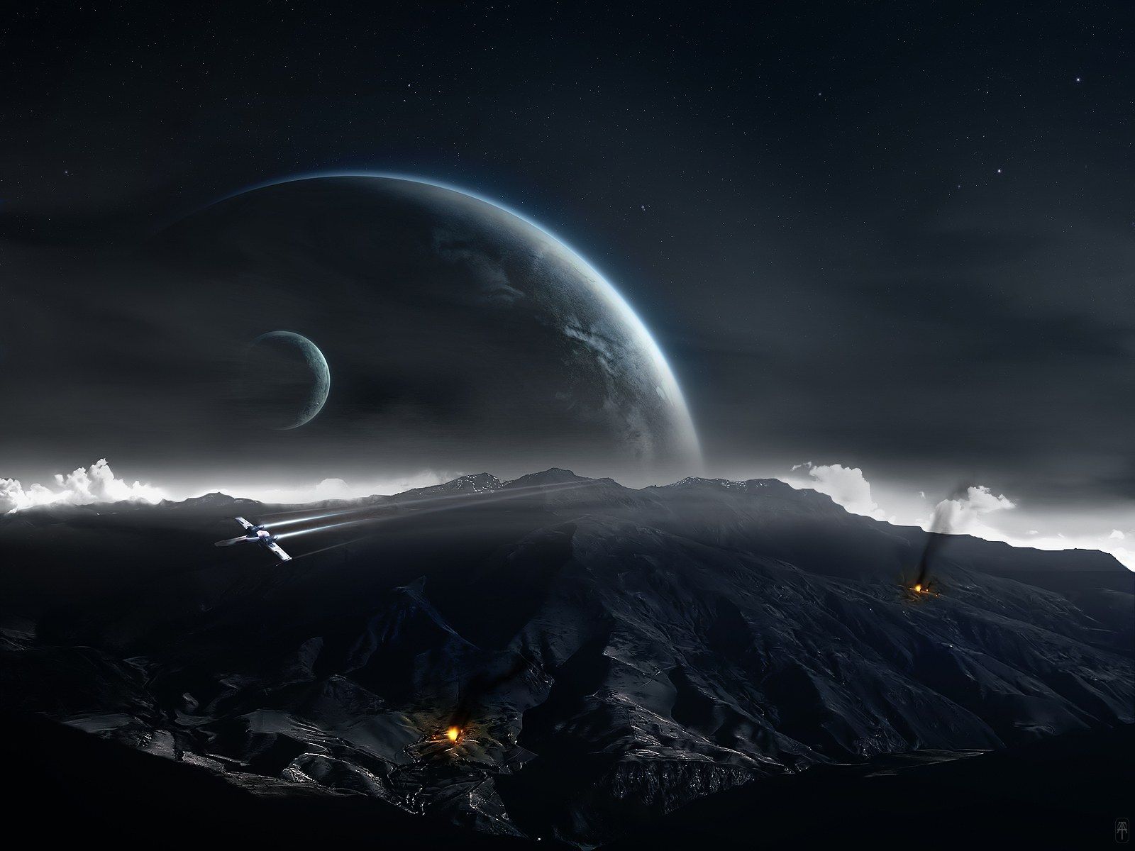 HD universe and planets digital art wallpapers 1600x1200 NO.9 ...