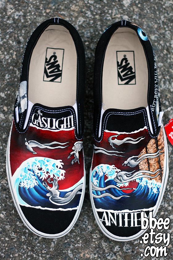 Gaslight Anthem Shoes by BBEEshoes on DeviantArt