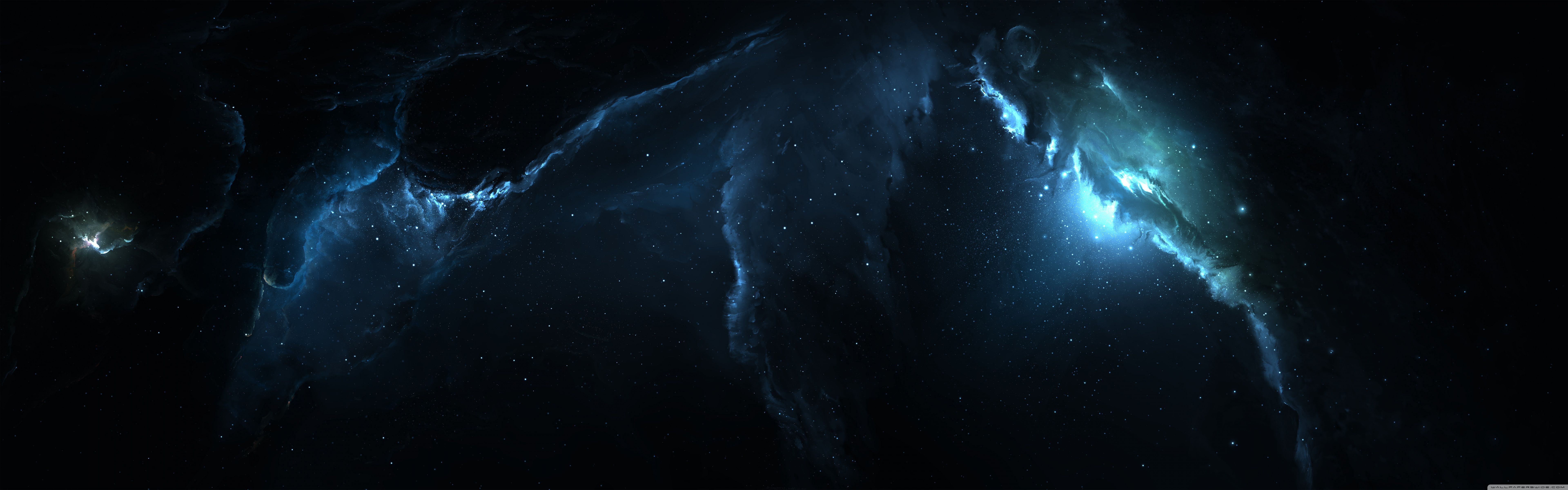 Atlantis Nebula 3 Dual Monitor Wallpaper Full HD [7680x2400 ...