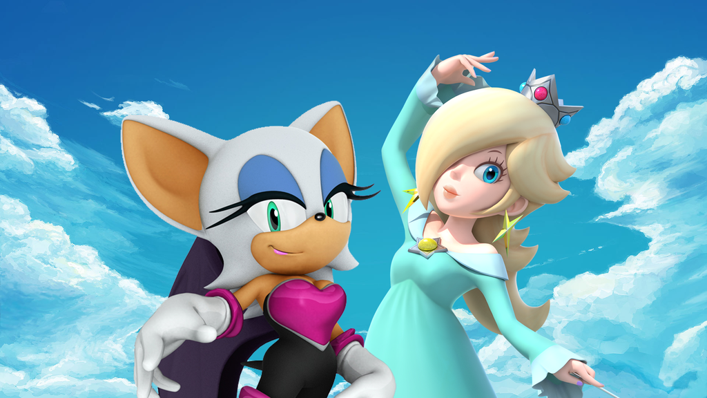 Rouge and Rosalina Wallpaper by DaisyAmyFTW on DeviantArt