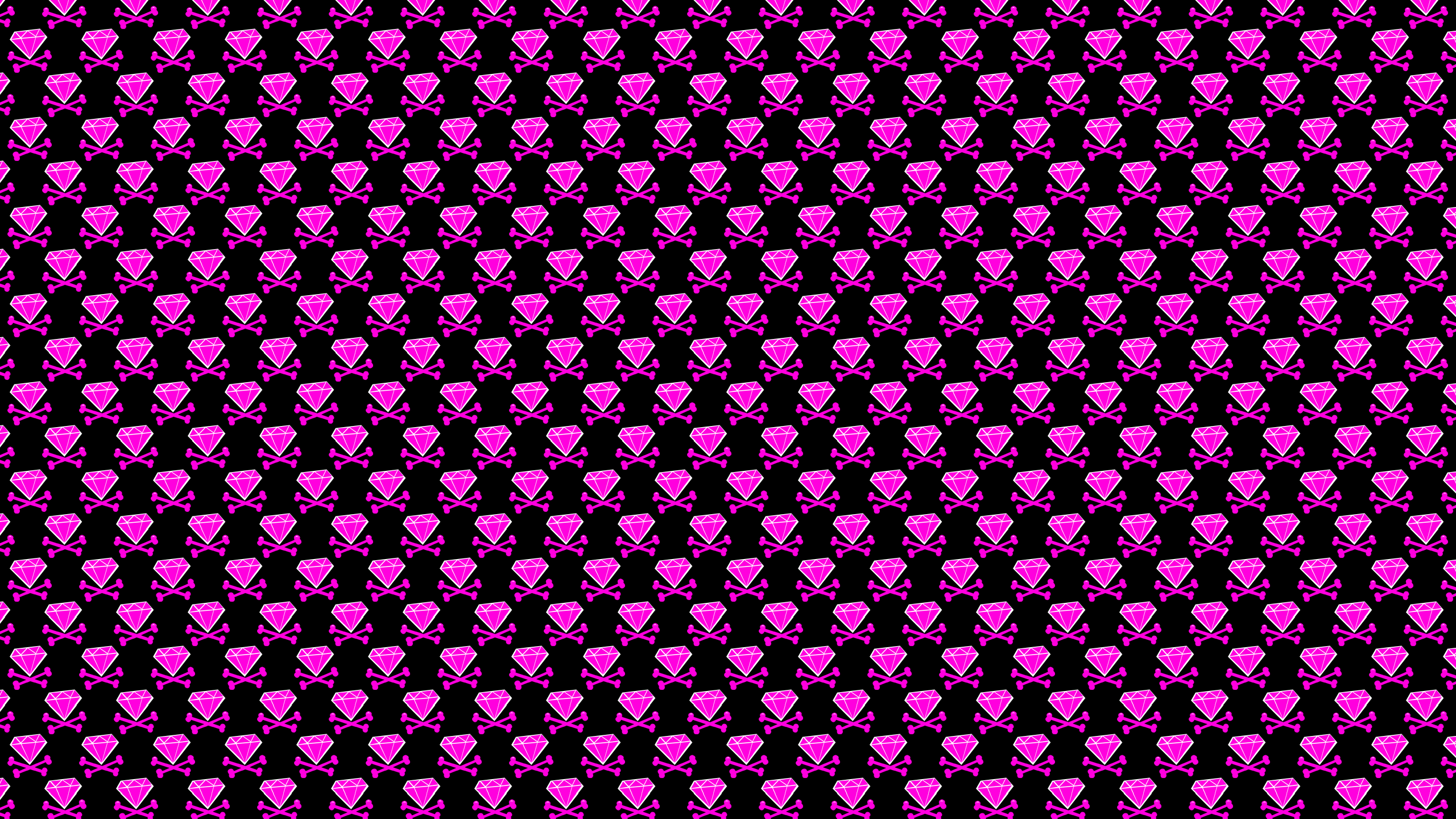 Pink Diamond Crossbones Desktop Wallpaper