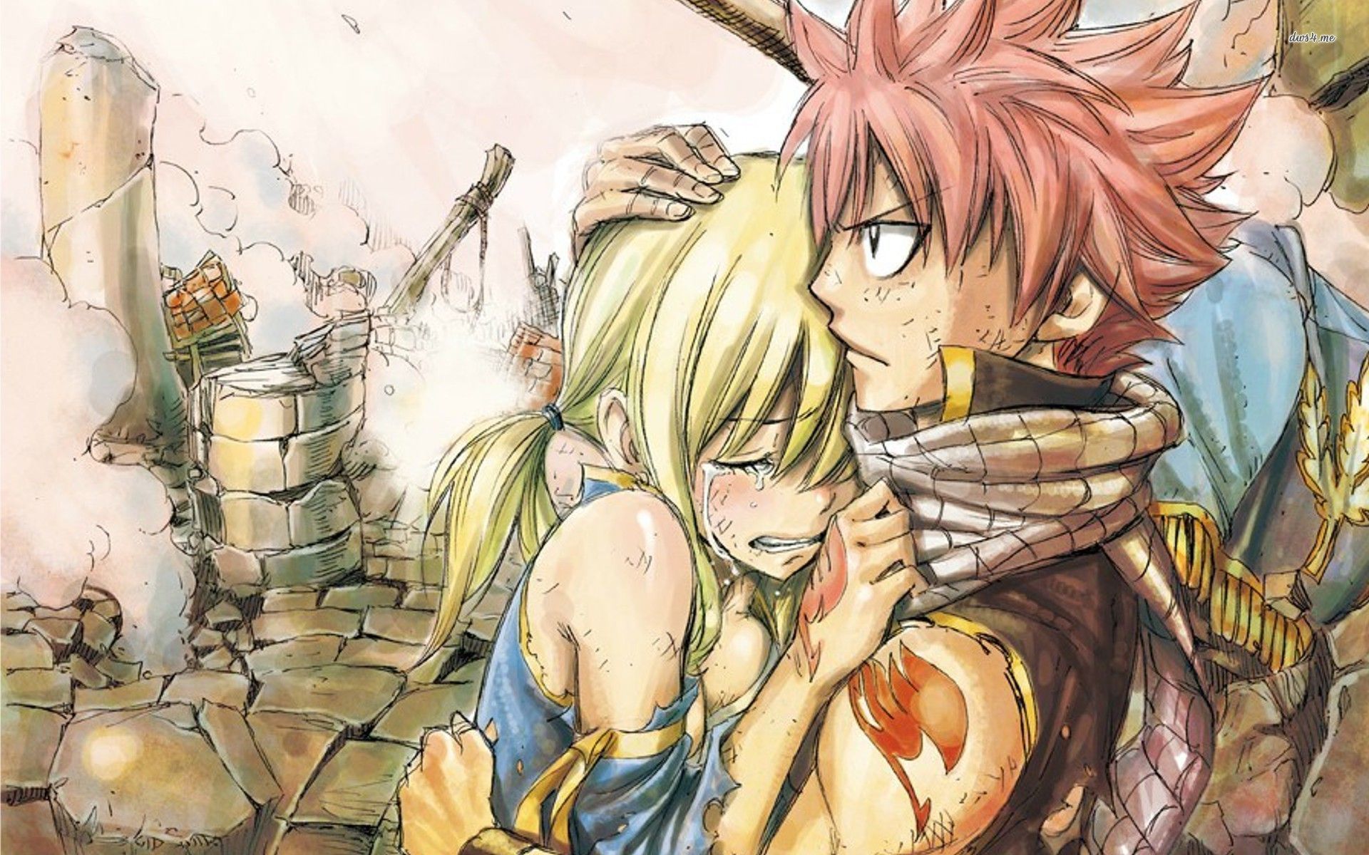 Wallpaper Fairy Tail Natsu And Lucy Wallpaper Anime Art Fairy Tail Natsu Lucy Happy Fairy Tail