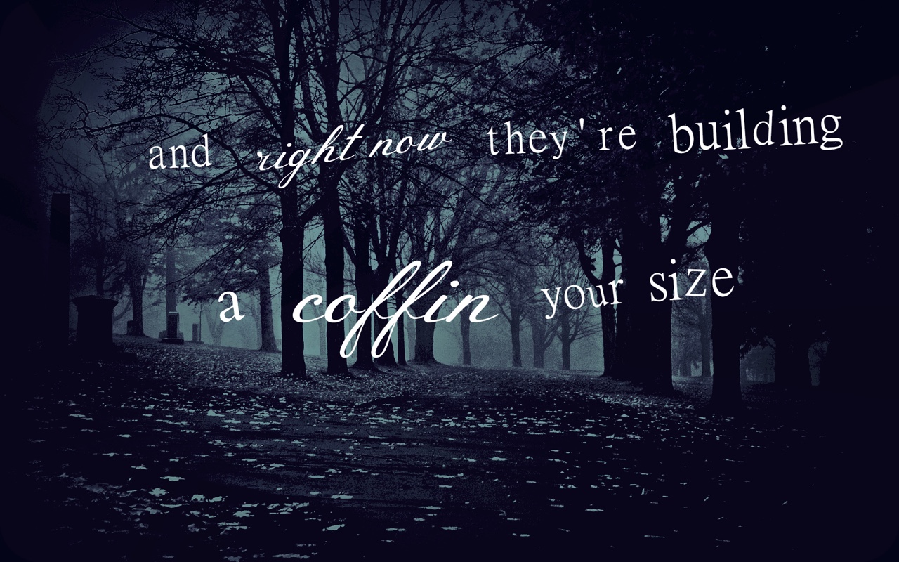 I put cool lyrics over a cool background Mama by My Chemical Romance