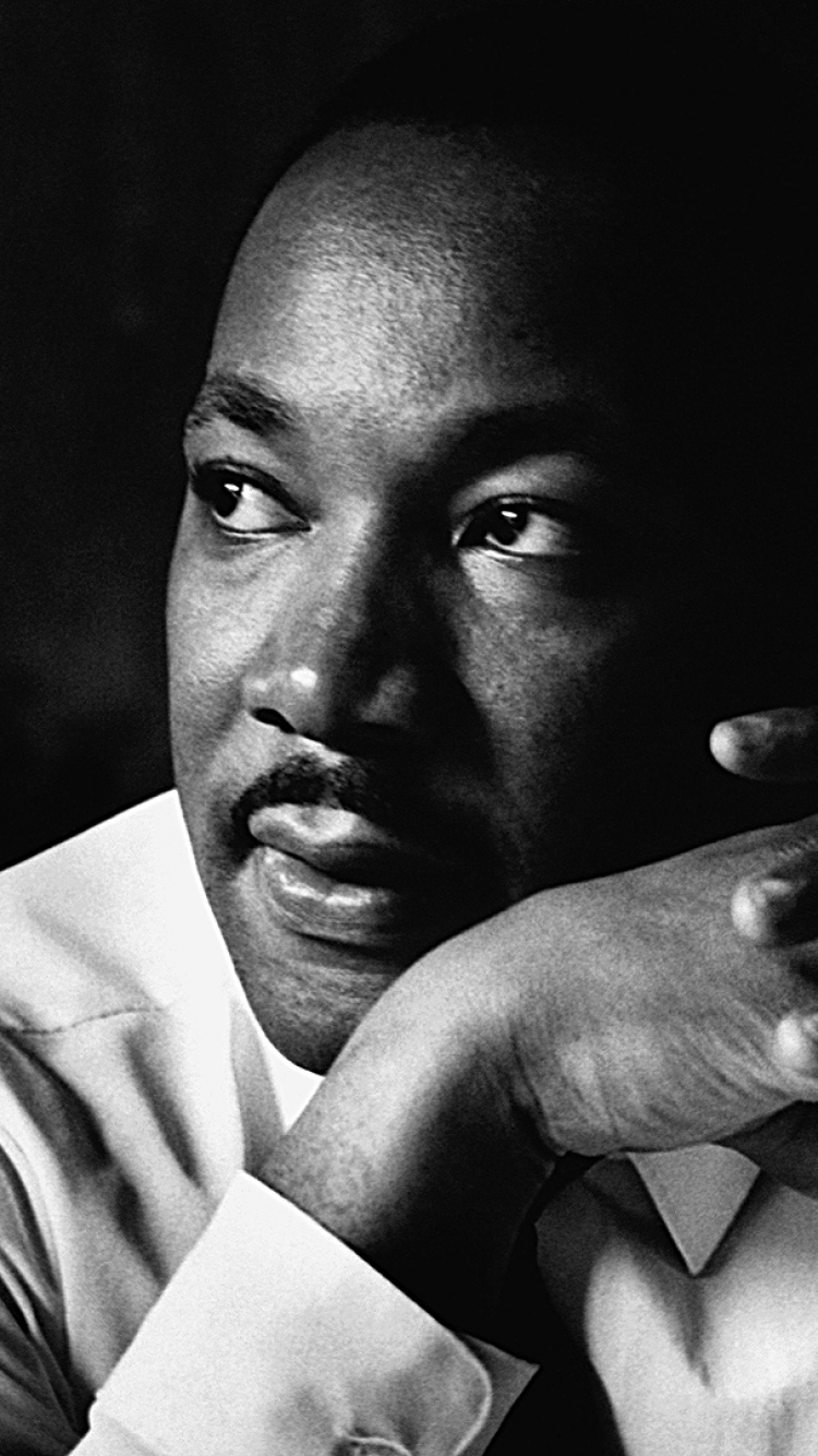 Download Wallpaper 750x1334 Martin luther king, Shirt, Face, Look ...