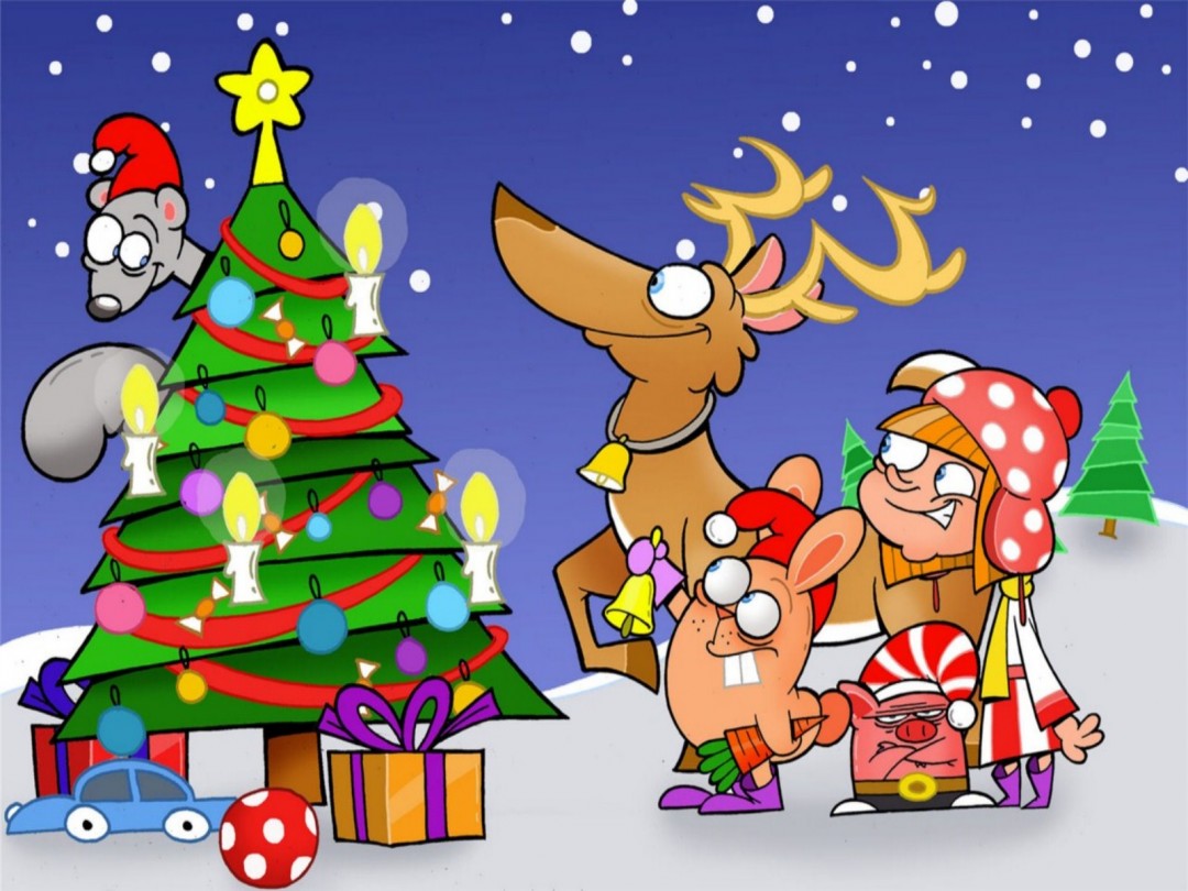 Funny Christmas Cartoon 22 Background Wallpaper - Funnypicture.org
