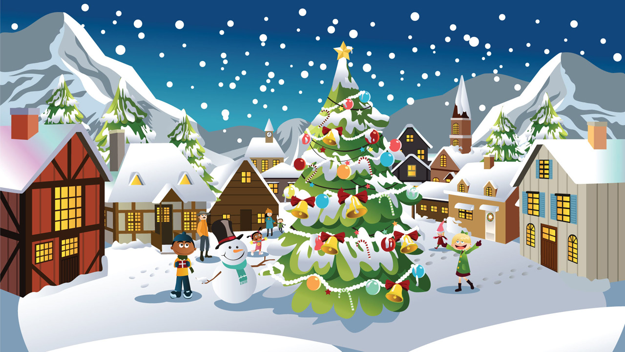 Cartoon Christmas Wallpapers HD, HD Desktop Wallpapers