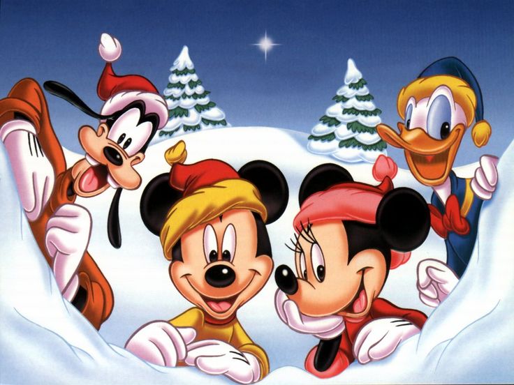 Free Christmas Wallpaper | Disney Merry Christmas Cartoon ...