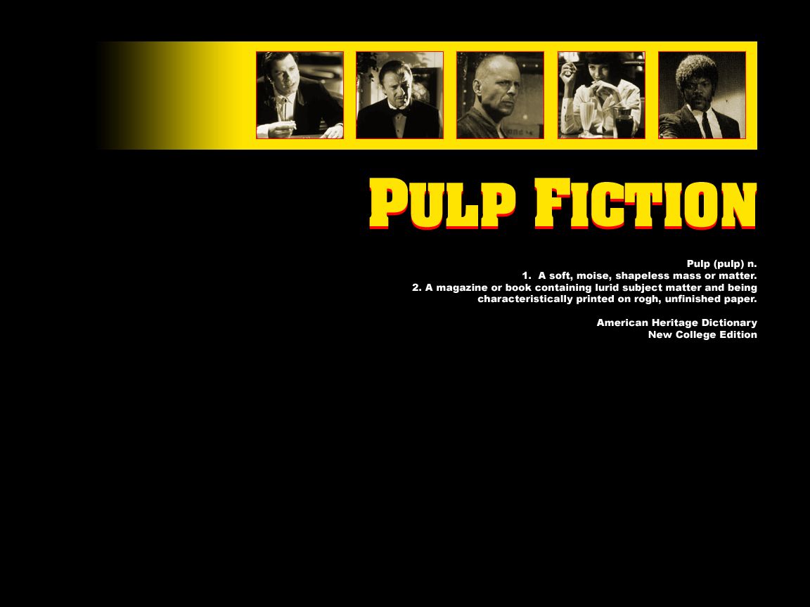Pulp Fiction - Pulp Fiction Wallpaper (13178404) - Fanpop