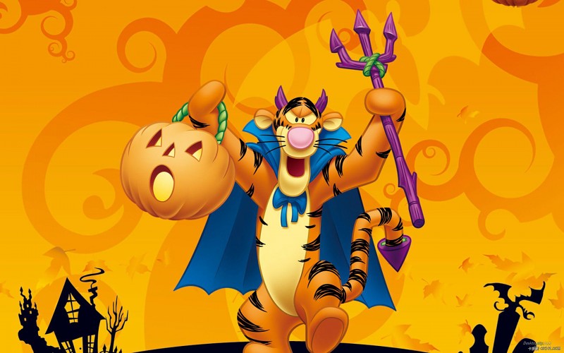 Halloween Tigger Winnie Pooh Disney free desktop backgrounds and ...