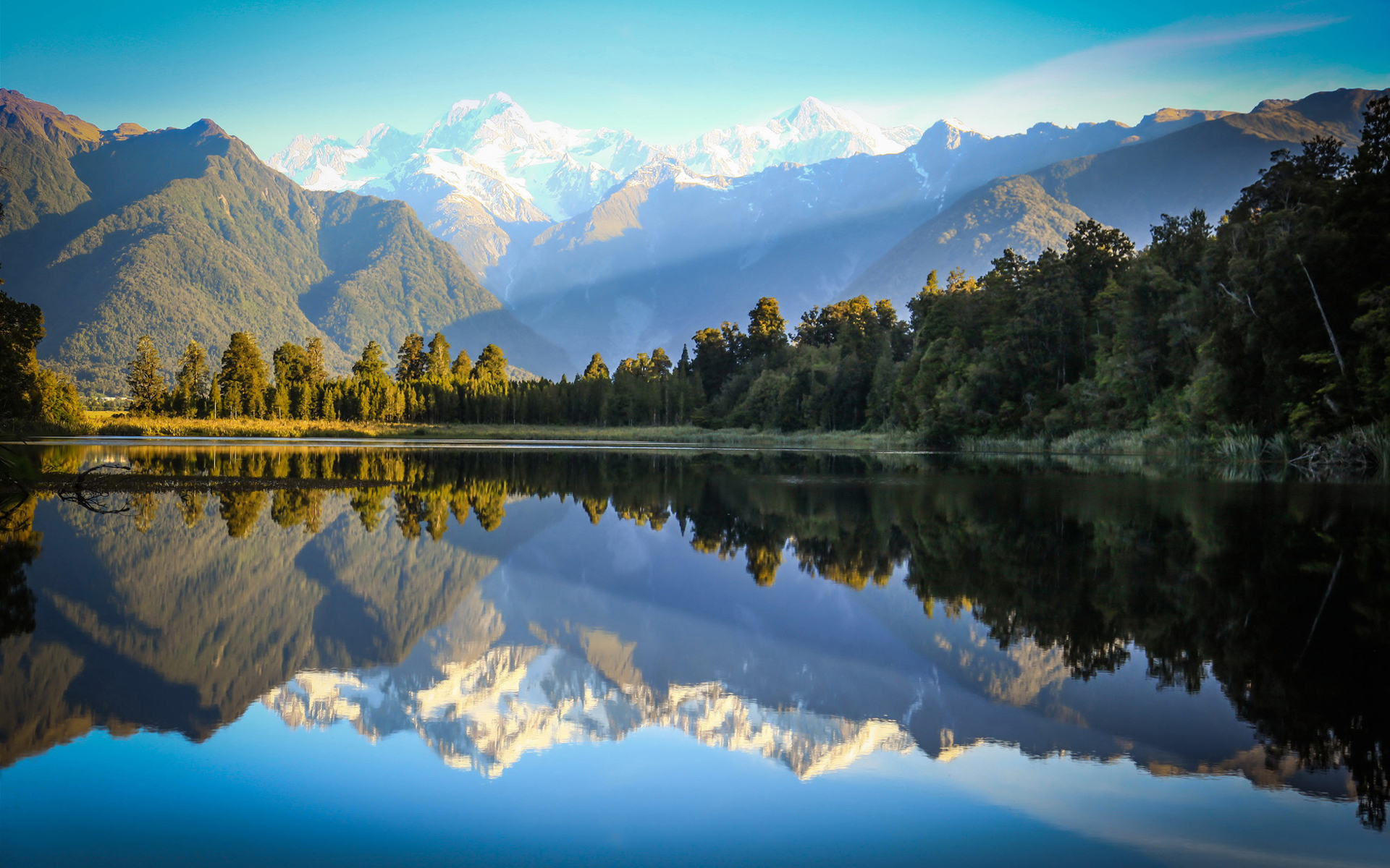 16 New Zealand Lake Matheson Reflections HD Wallpapers 761 New