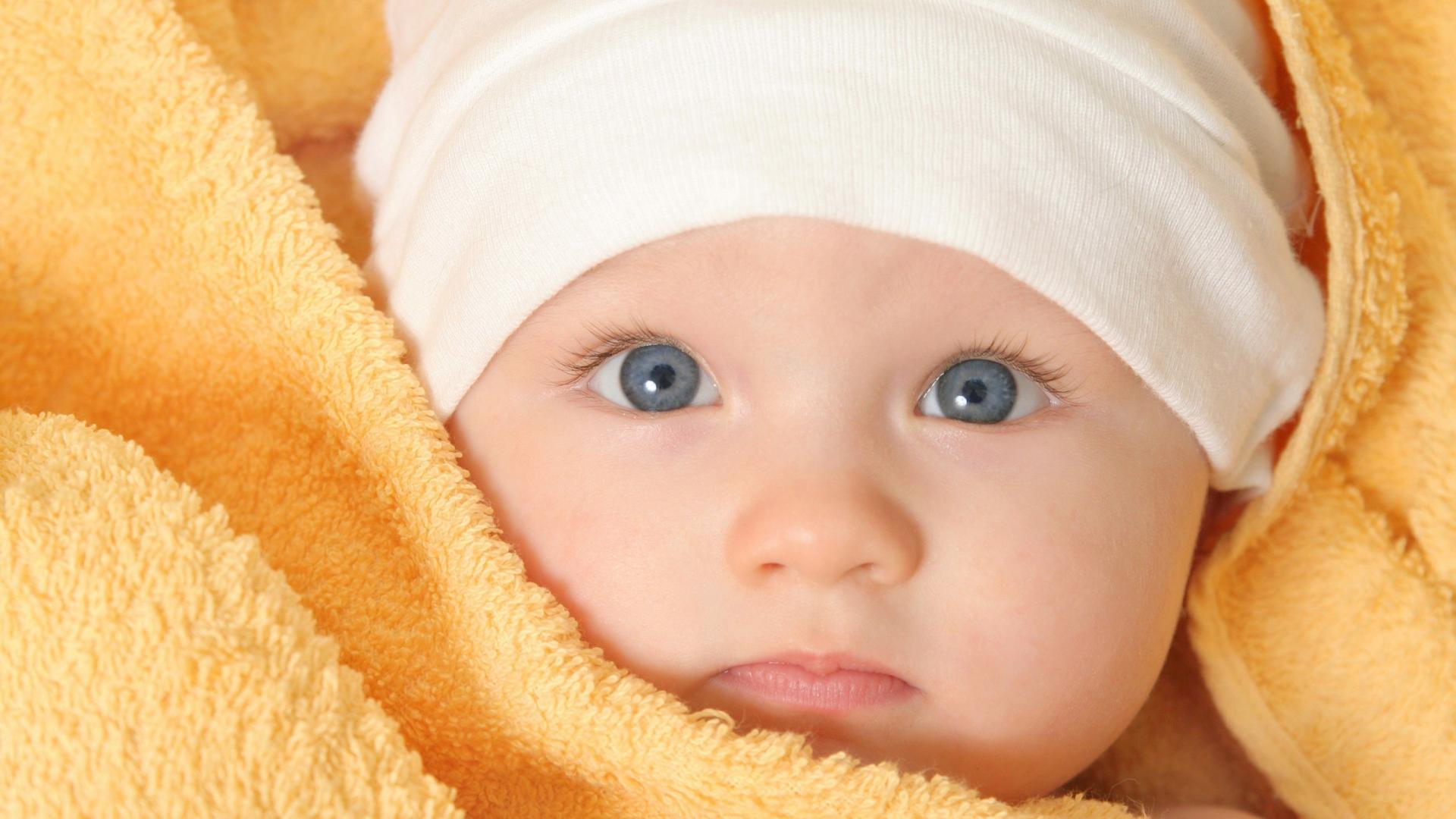 Download Blue Eyes Cute Baby Wallpaper Full HD Backgrounds
