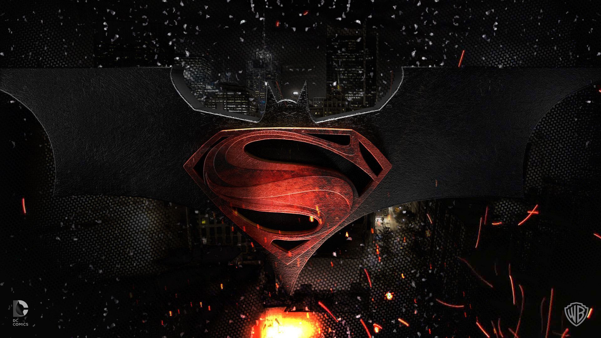 Gallery for - batman vs superman logo wallpaper