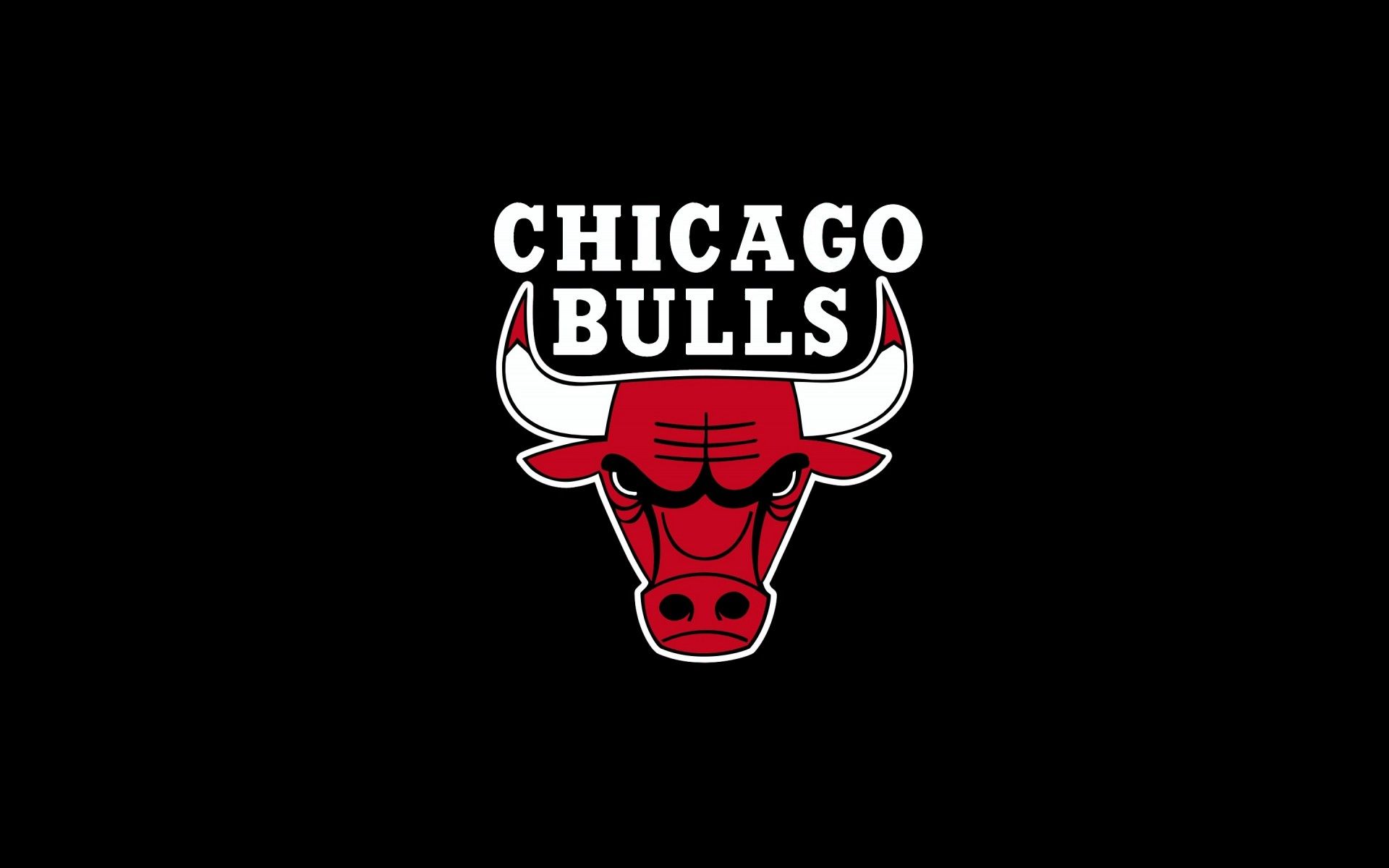 Chicago Bulls, nba, logo, sports, black background Image Wallpaper