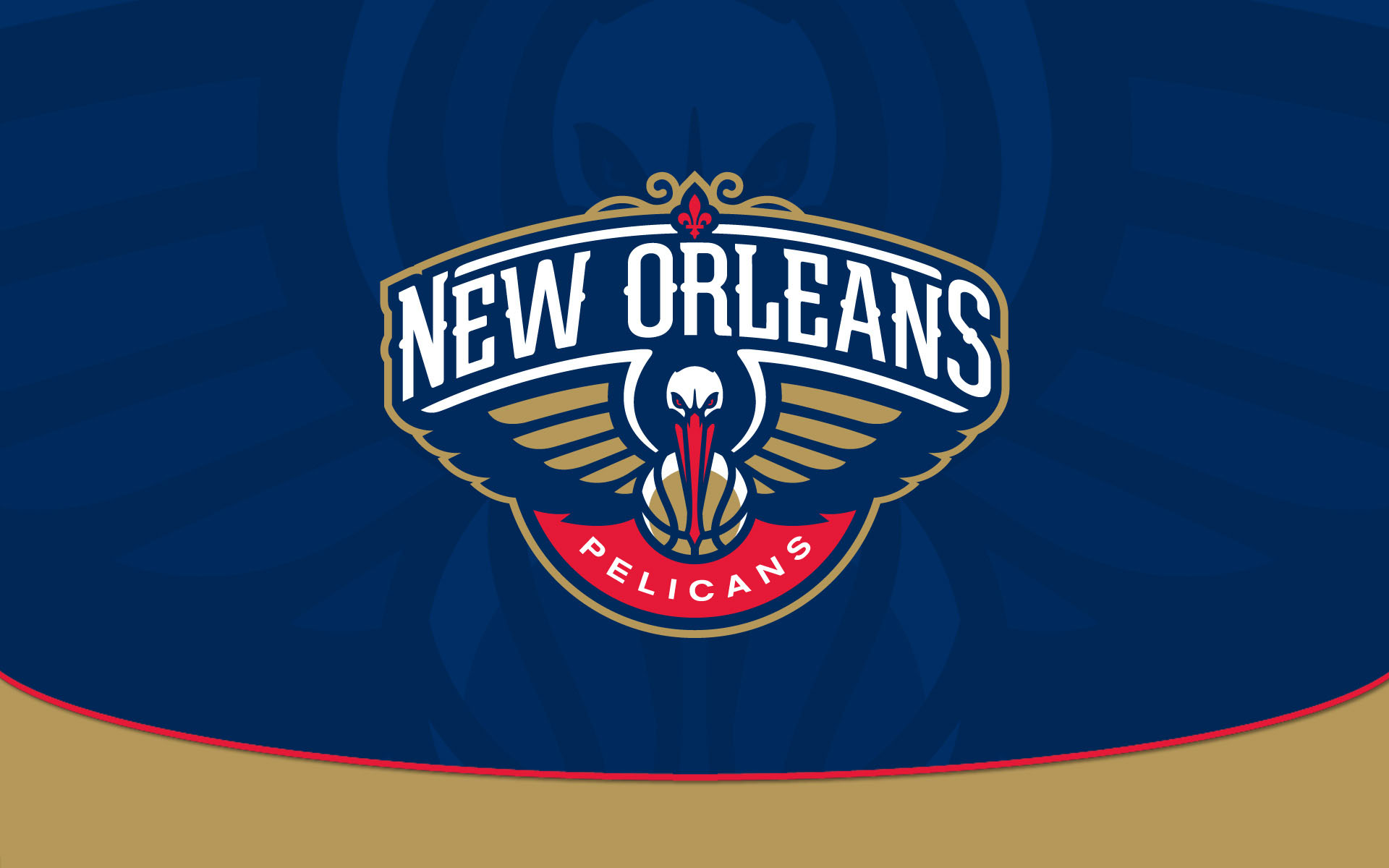 NBA New Orleans Pelicans Logo Design Background - 1920x1200 - Full ...