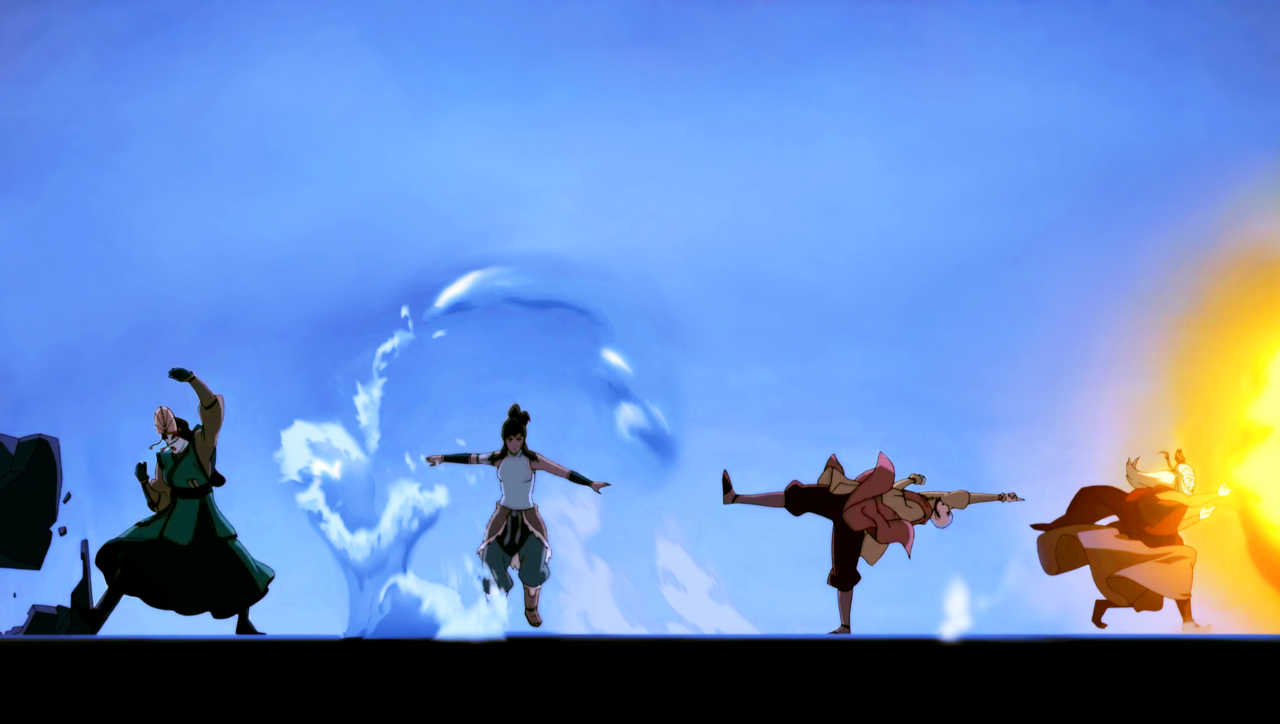 Team Avatar Aang Legend Of Korra by IITheYahikoDarkII on DeviantArt