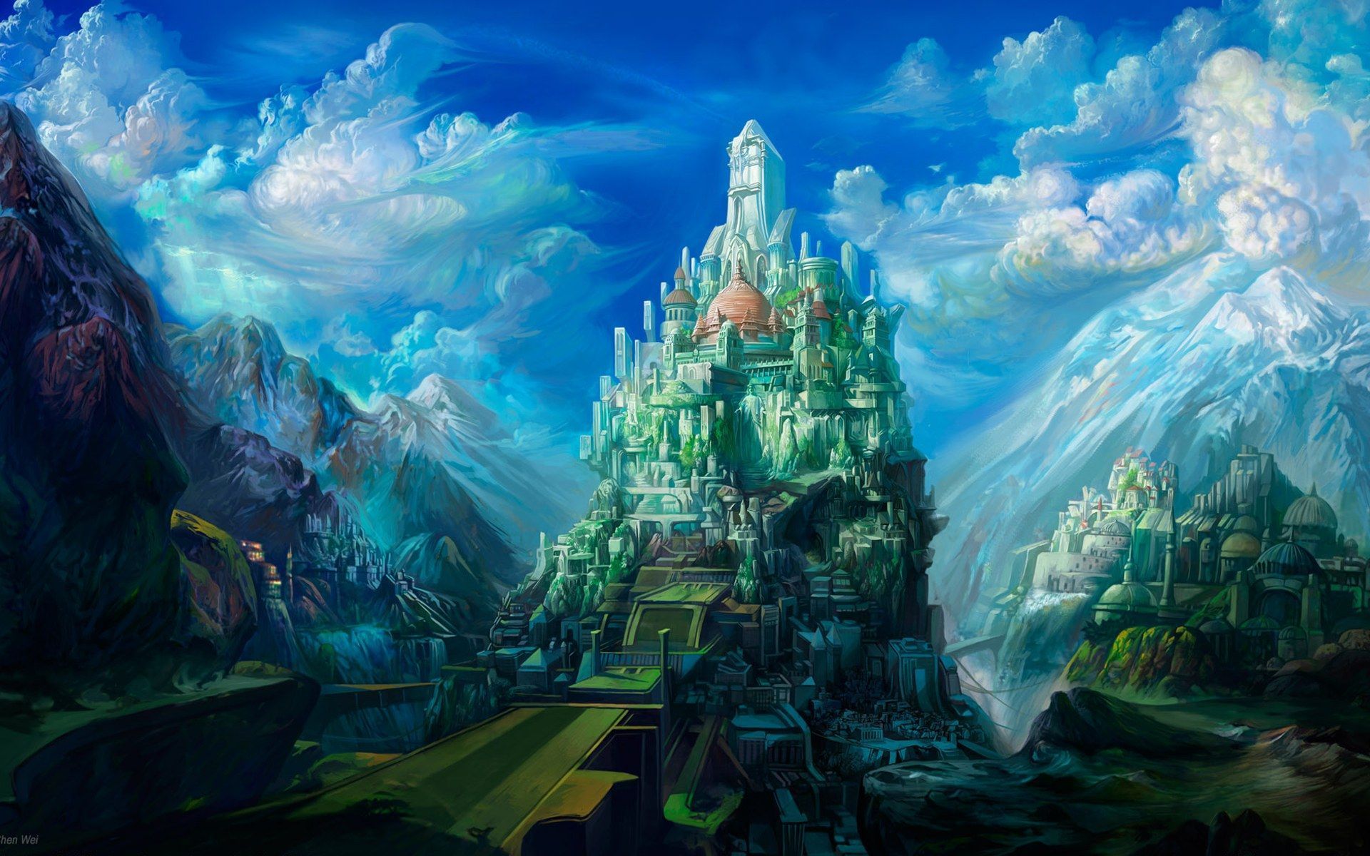 Download Fantasy Background Scenery Art Breathtaking Wallpaper ...