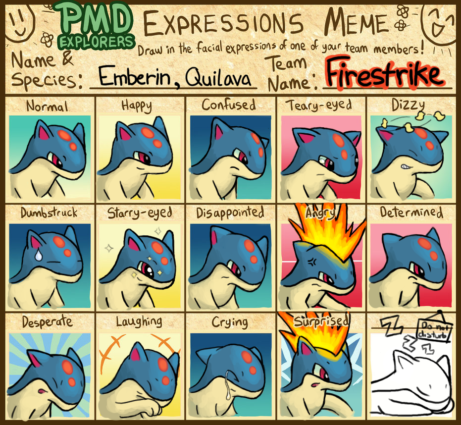 Pokemon Mystery Dungeon Expressions Meme - Emberin by albastrix on ...