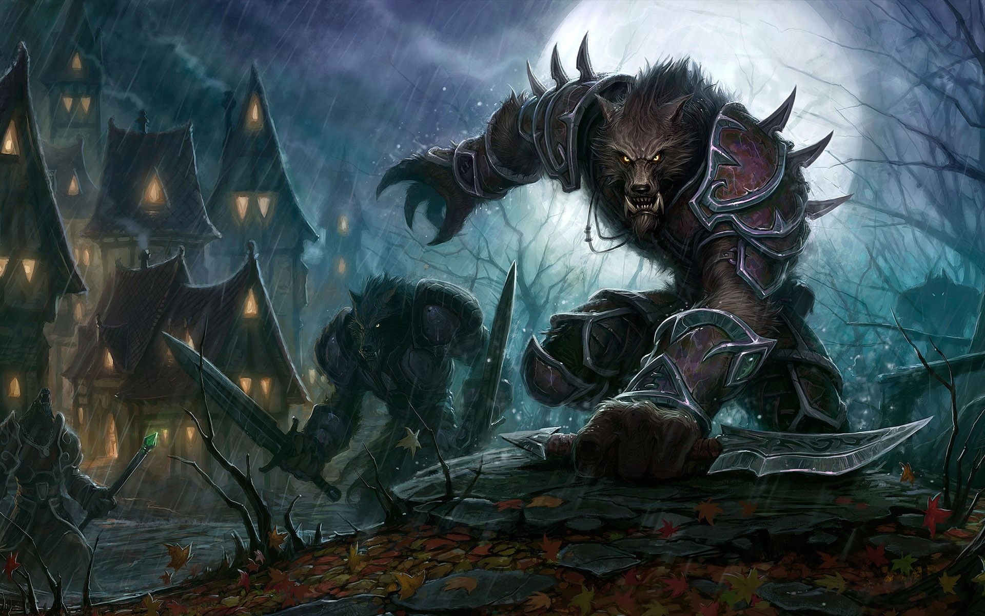 World of Warcraft Worgen desktop wallpaper