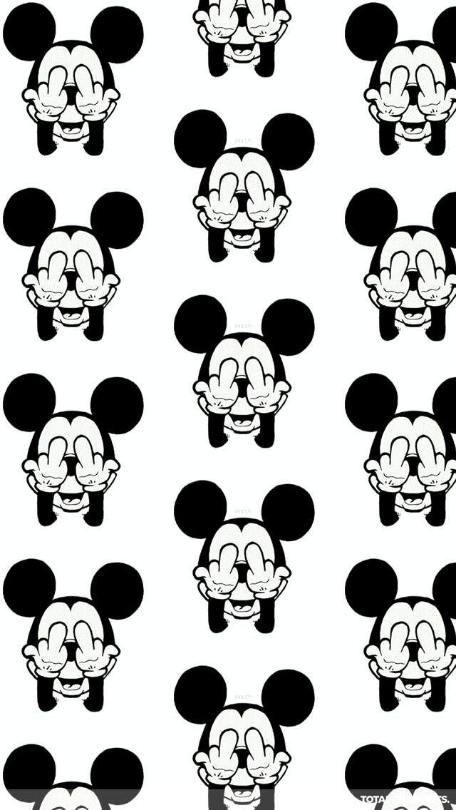 3d Mickey Mouse Flipping The Bird Android Wallpaper - Hipster ...