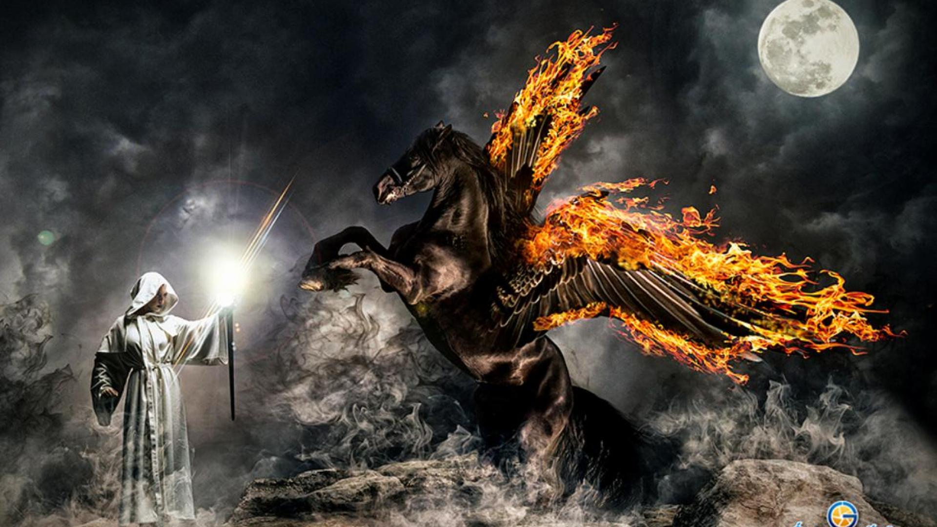 Pegasus in flames - (#117474) - High Quality and Resolution ...