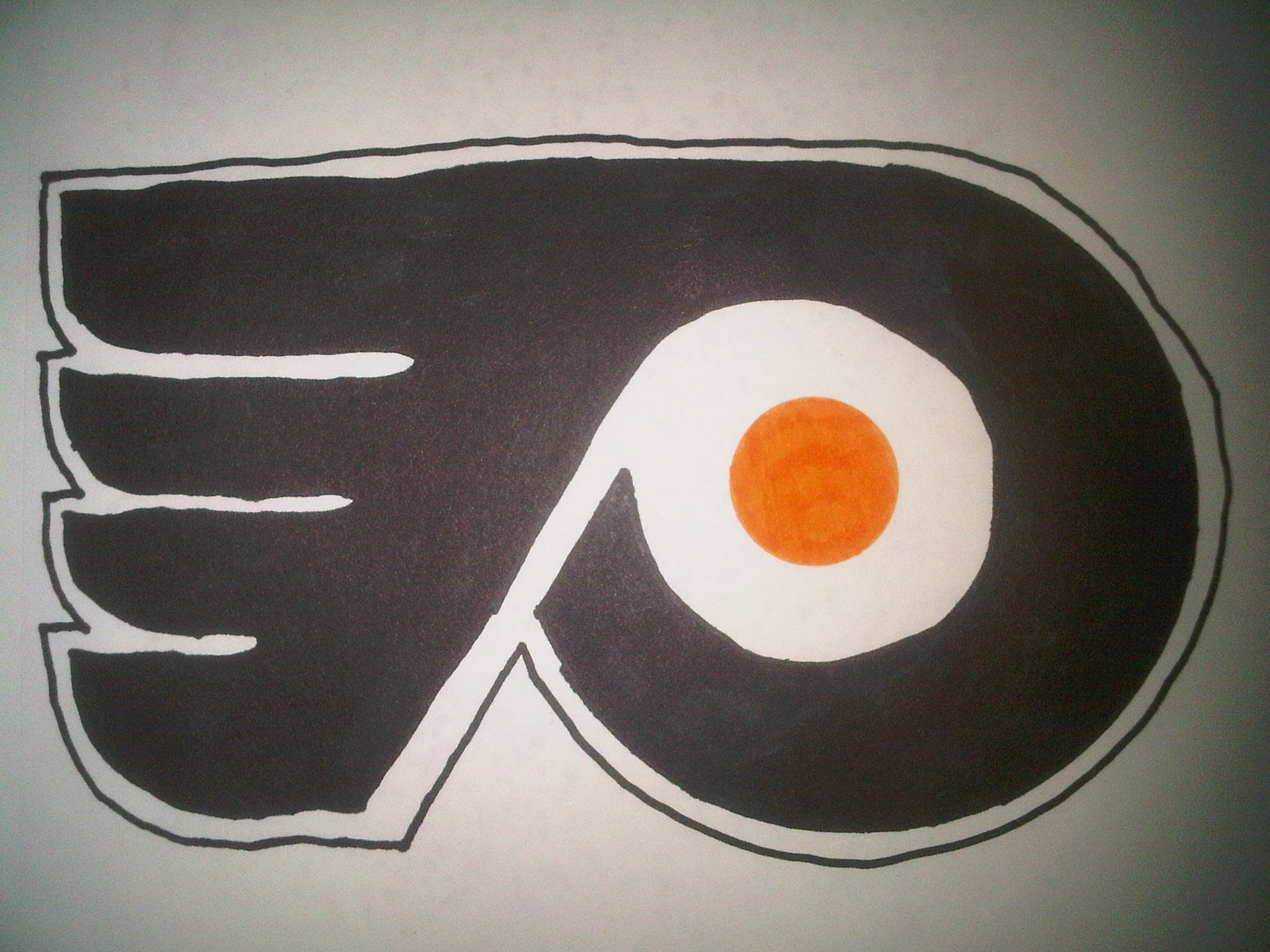 How to Draw the Philadelphia Flyers logo - YouTube