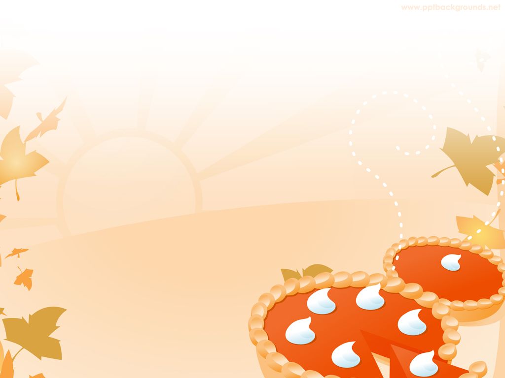 Free Pumpkin Pie Backgrounds For PowerPoint - Foods and Drinks PPT