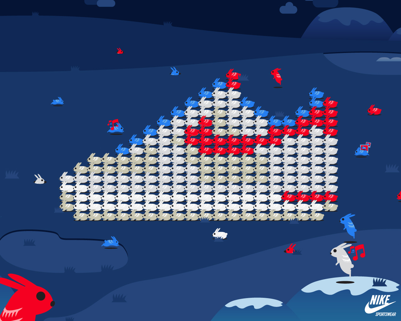 Nike Air Force 1 'Year of the Rabbit' Wallpaper