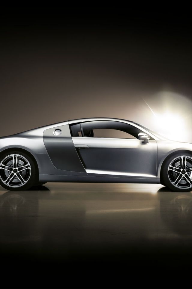 640x960 Audi R8 right side Iphone 4 wallpaper